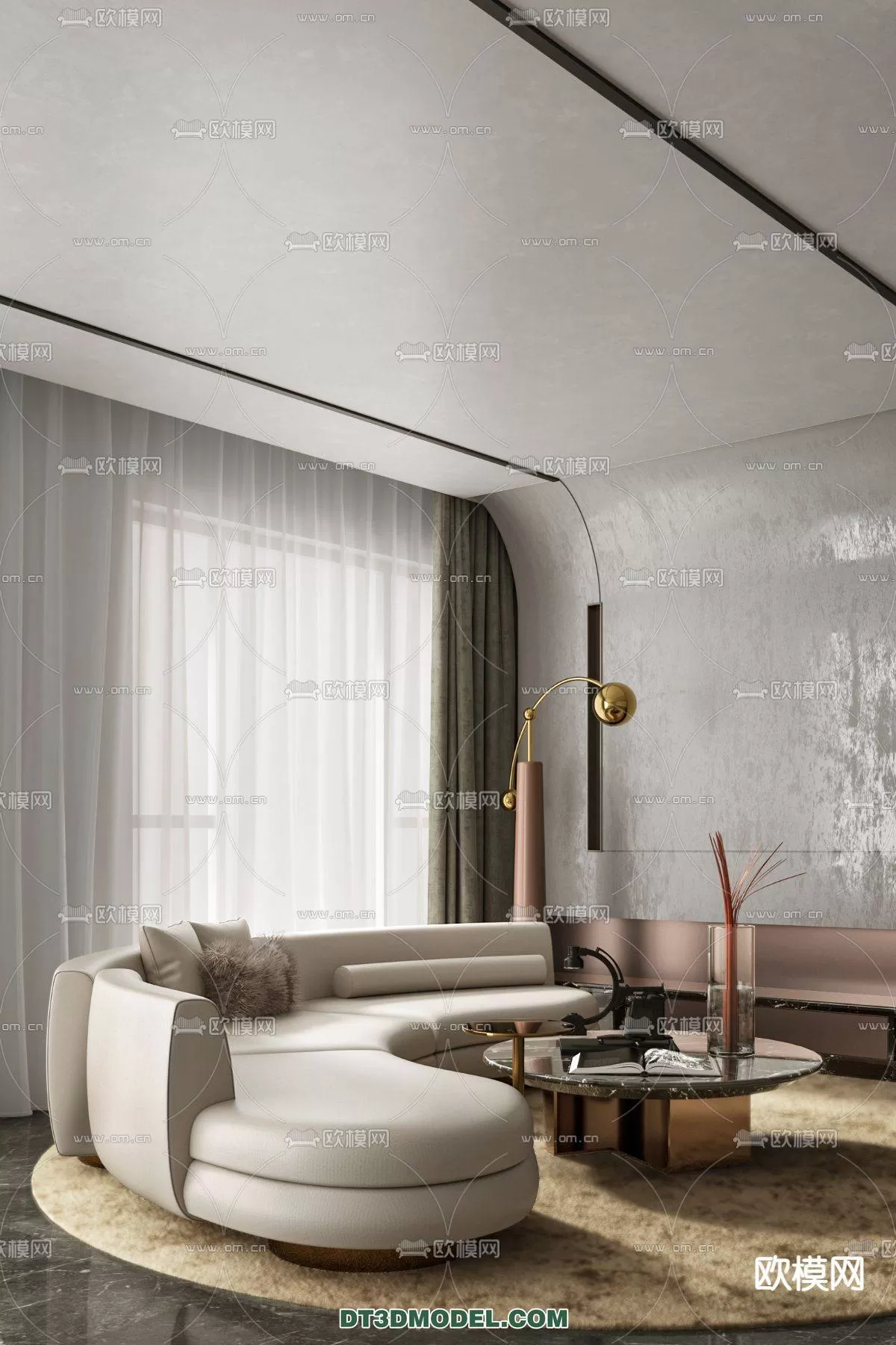 WABI SABI STYLE 3D MODELS – LIVING ROOM – 0006