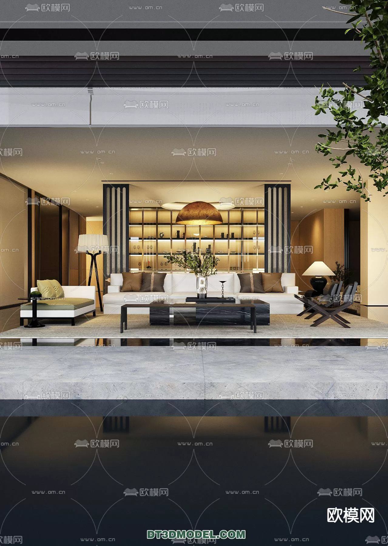 WABI SABI STYLE 3D MODELS – LIVING ROOM – 0007