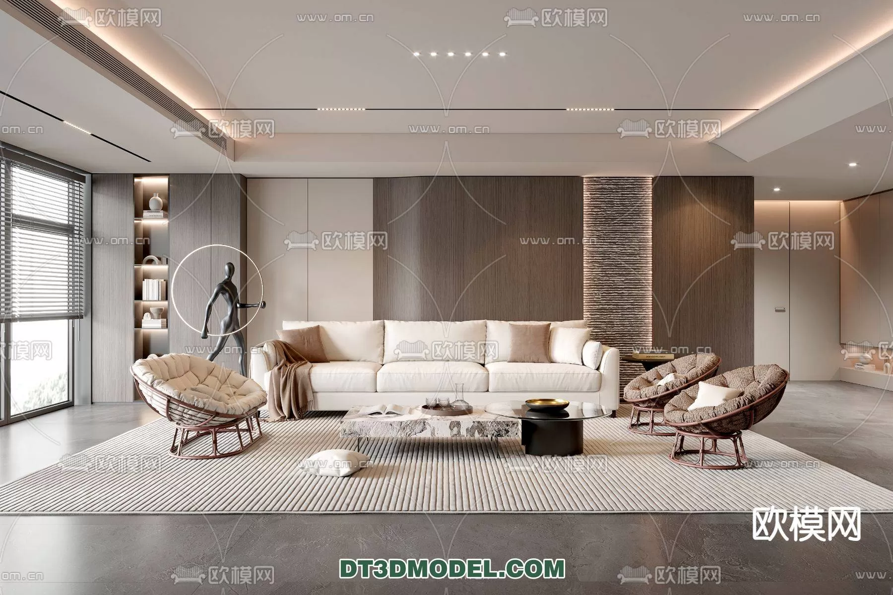 WABI SABI STYLE 3D MODELS – LIVING ROOM – 0008
