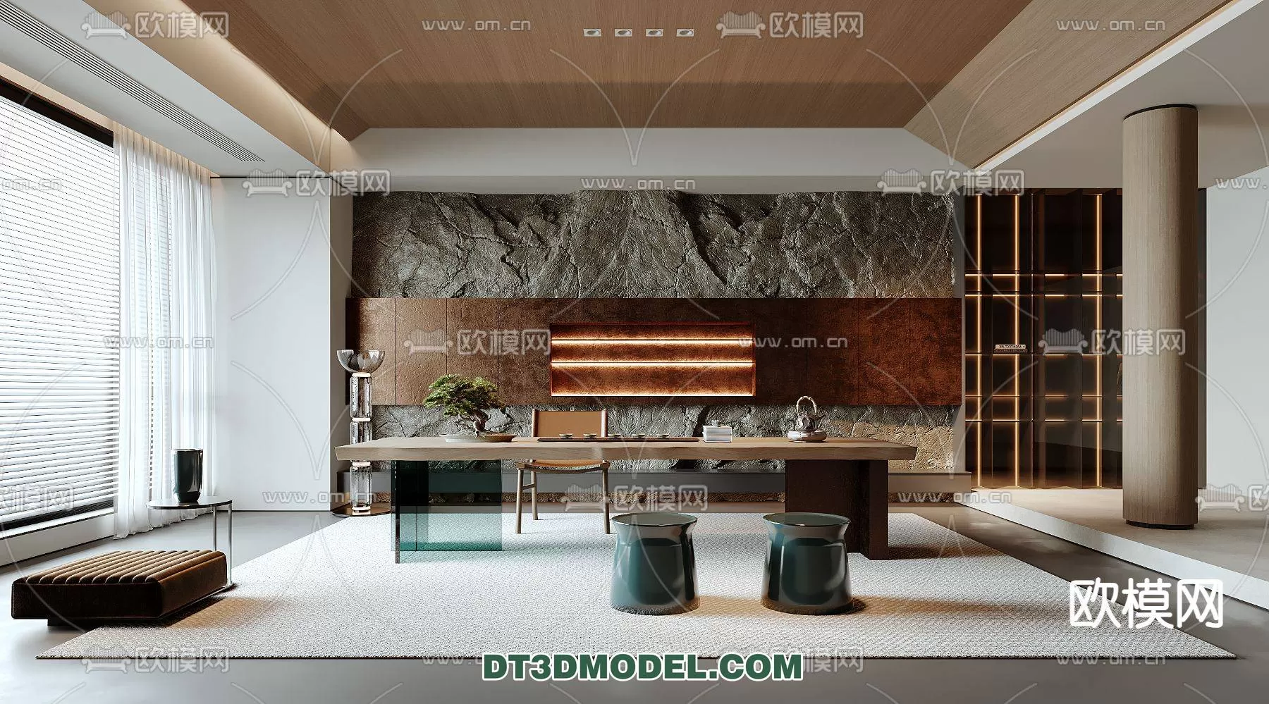 WABI SABI STYLE 3D MODELS – LIVING ROOM – 0014