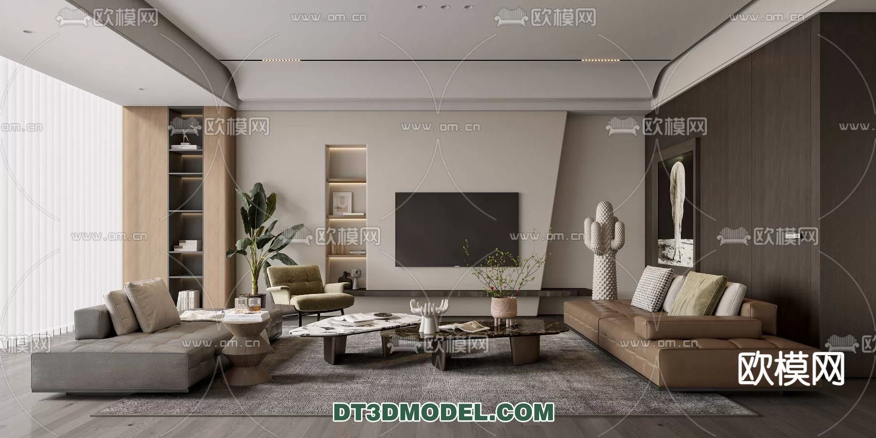 WABI SABI STYLE 3D MODELS – LIVING ROOM – 0016