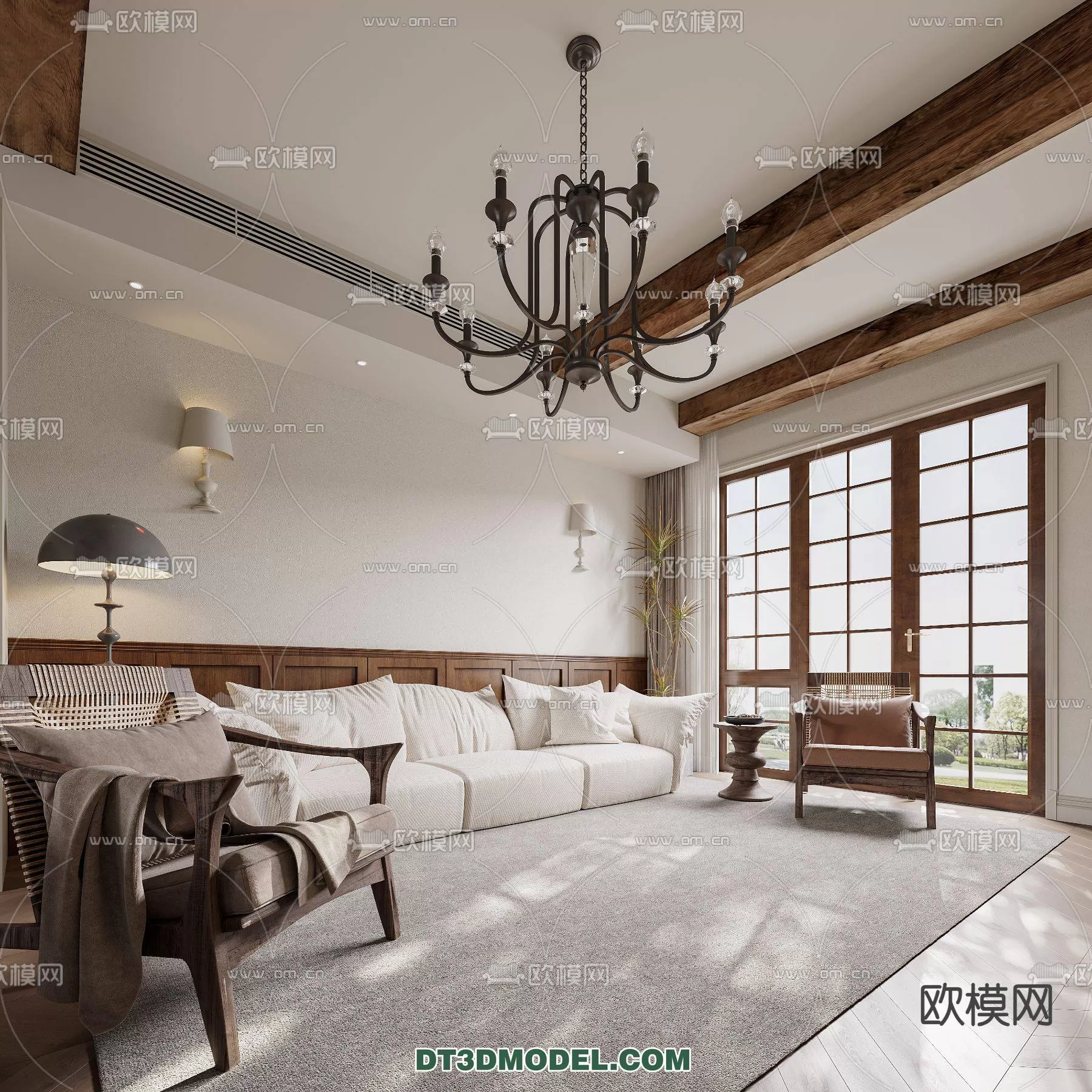 WABI SABI STYLE 3D MODELS – LIVING ROOM – 0023