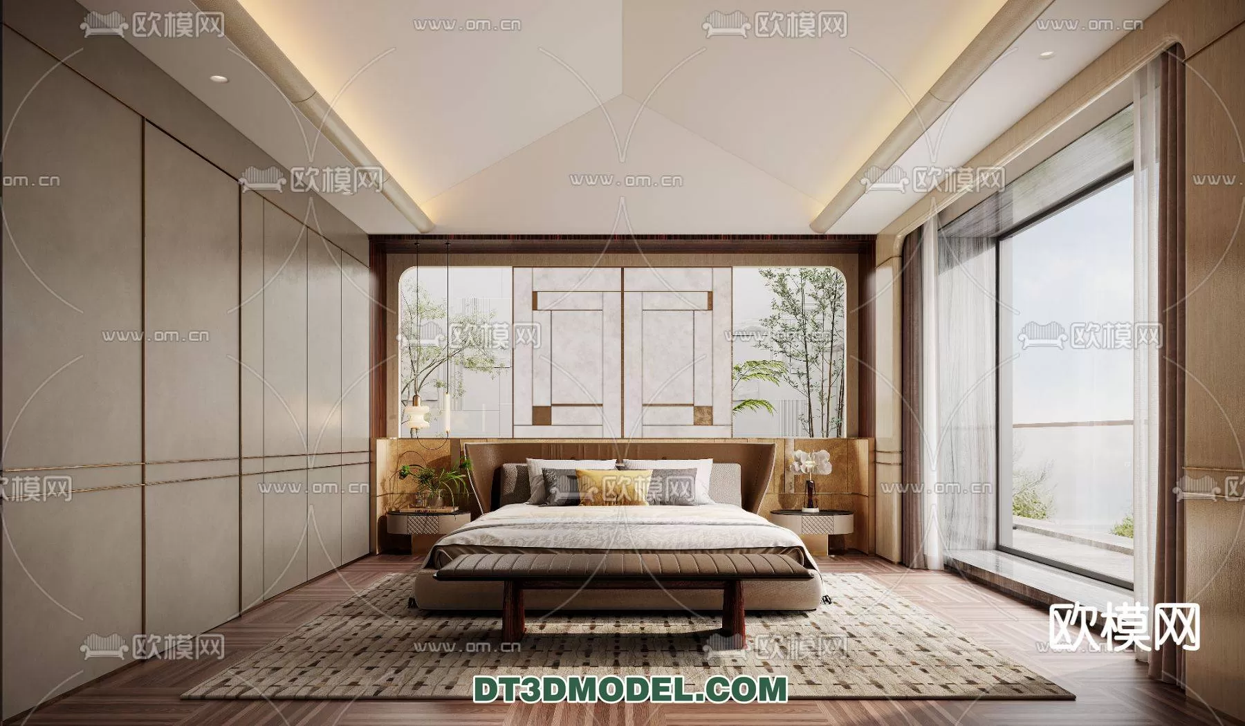WABI SABI STYLE 3D MODELS – BEDROOM – 0001
