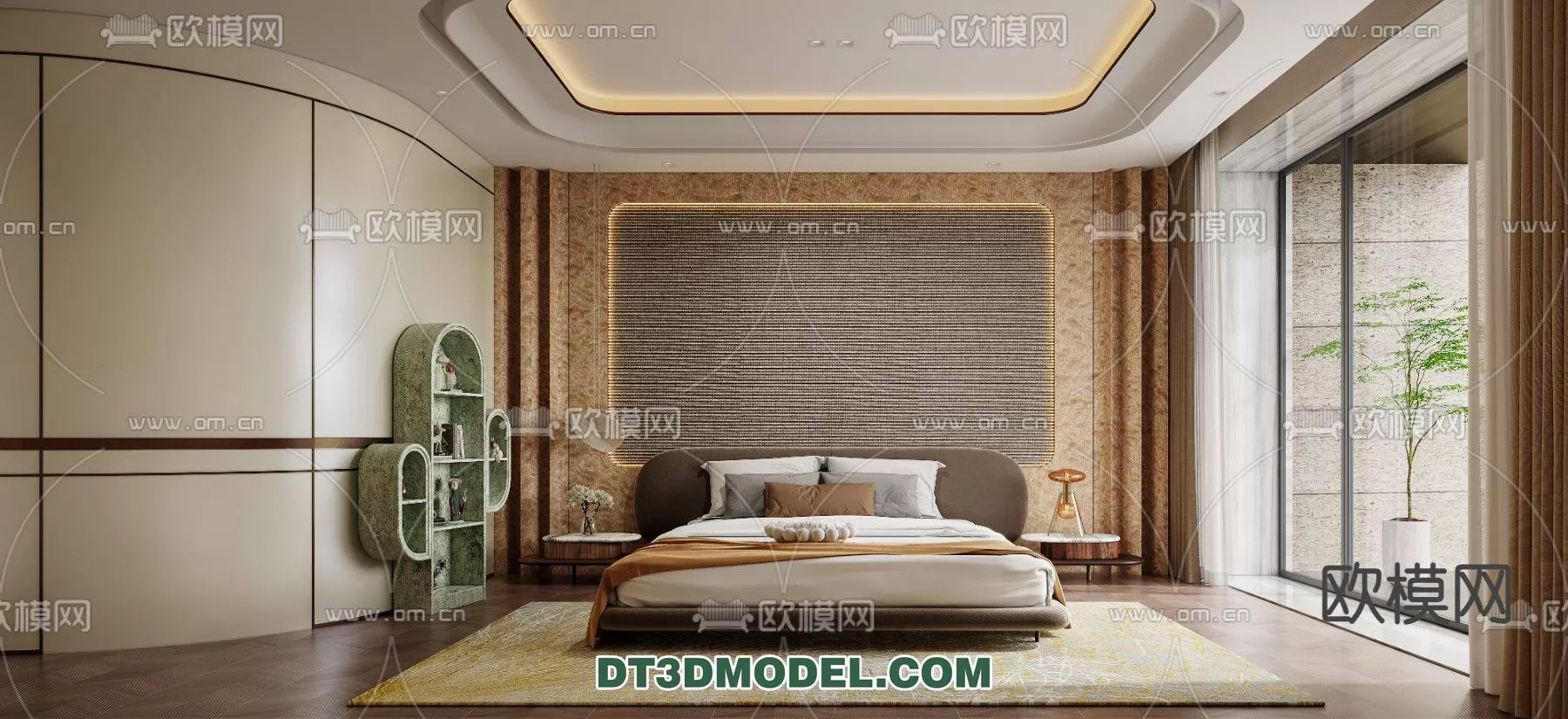 WABI SABI STYLE 3D MODELS – BEDROOM – 0002