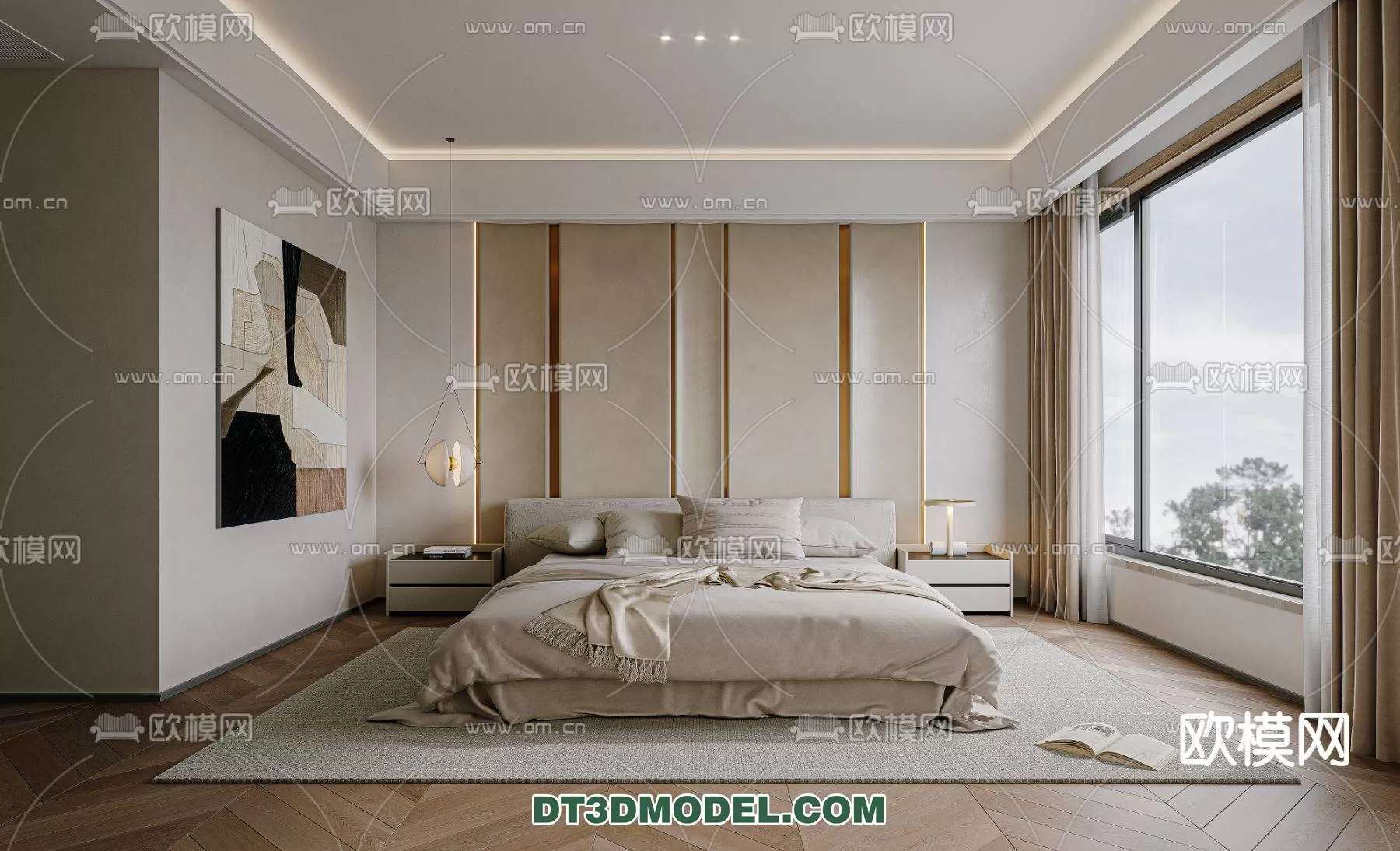 WABI SABI STYLE 3D MODELS – BEDROOM – 0003