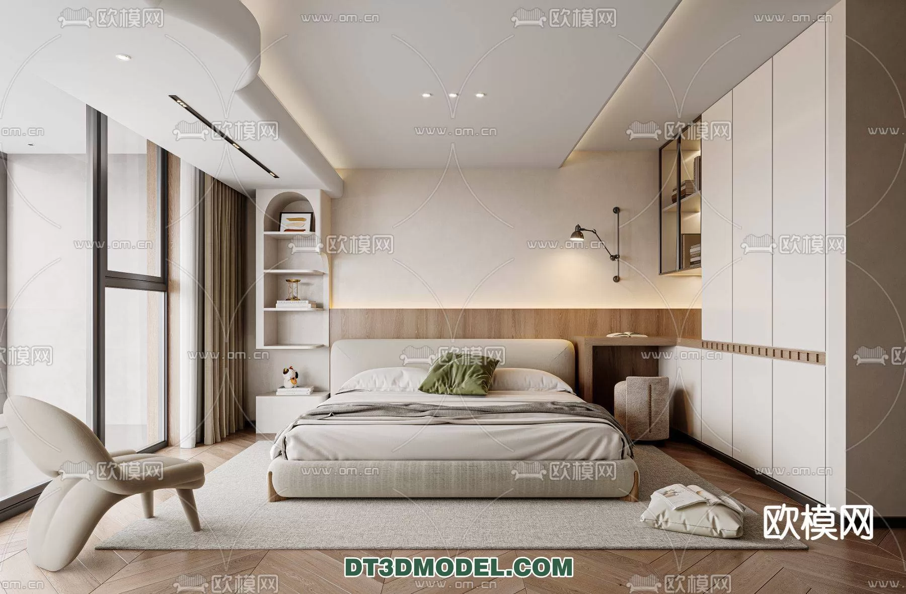 WABI SABI STYLE 3D MODELS – BEDROOM – 0004