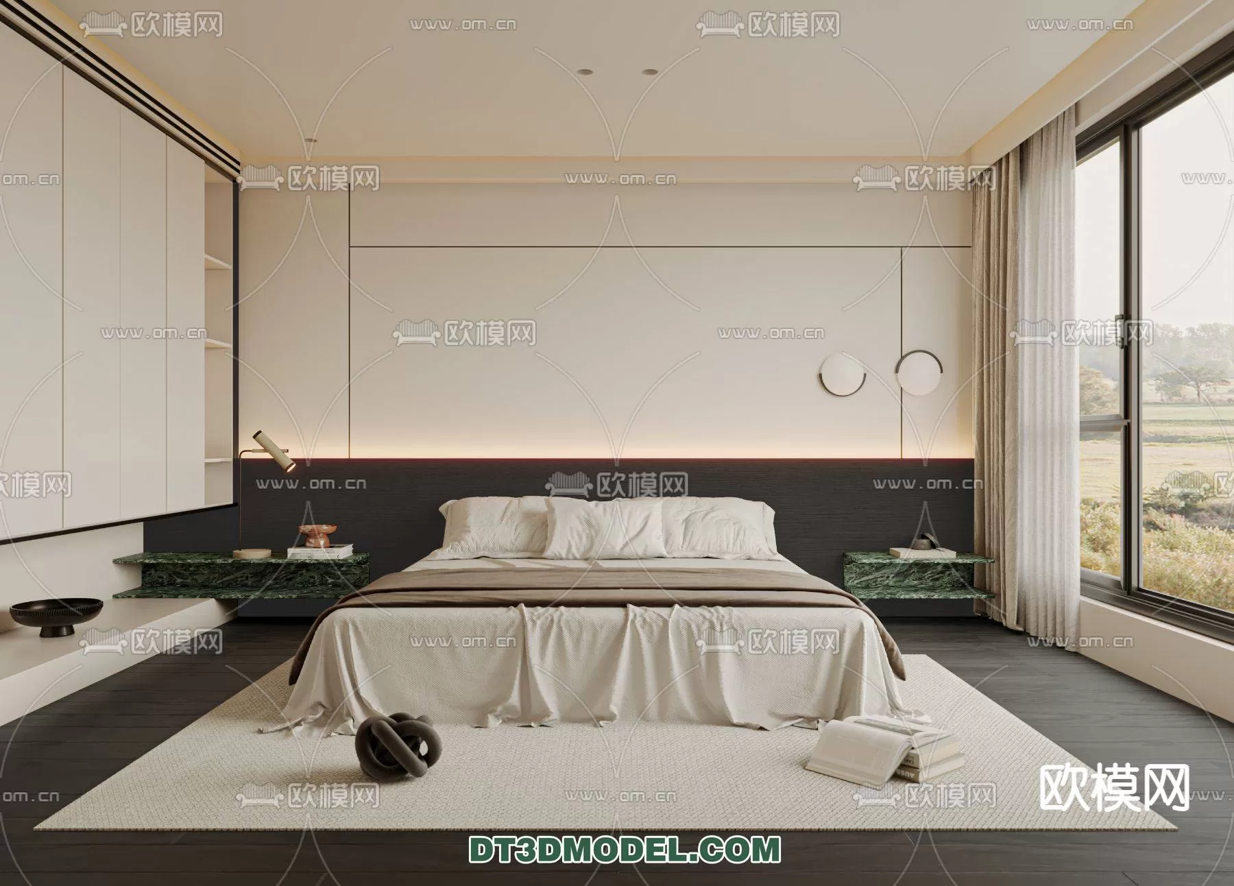 WABI SABI STYLE 3D MODELS – BEDROOM – 0007