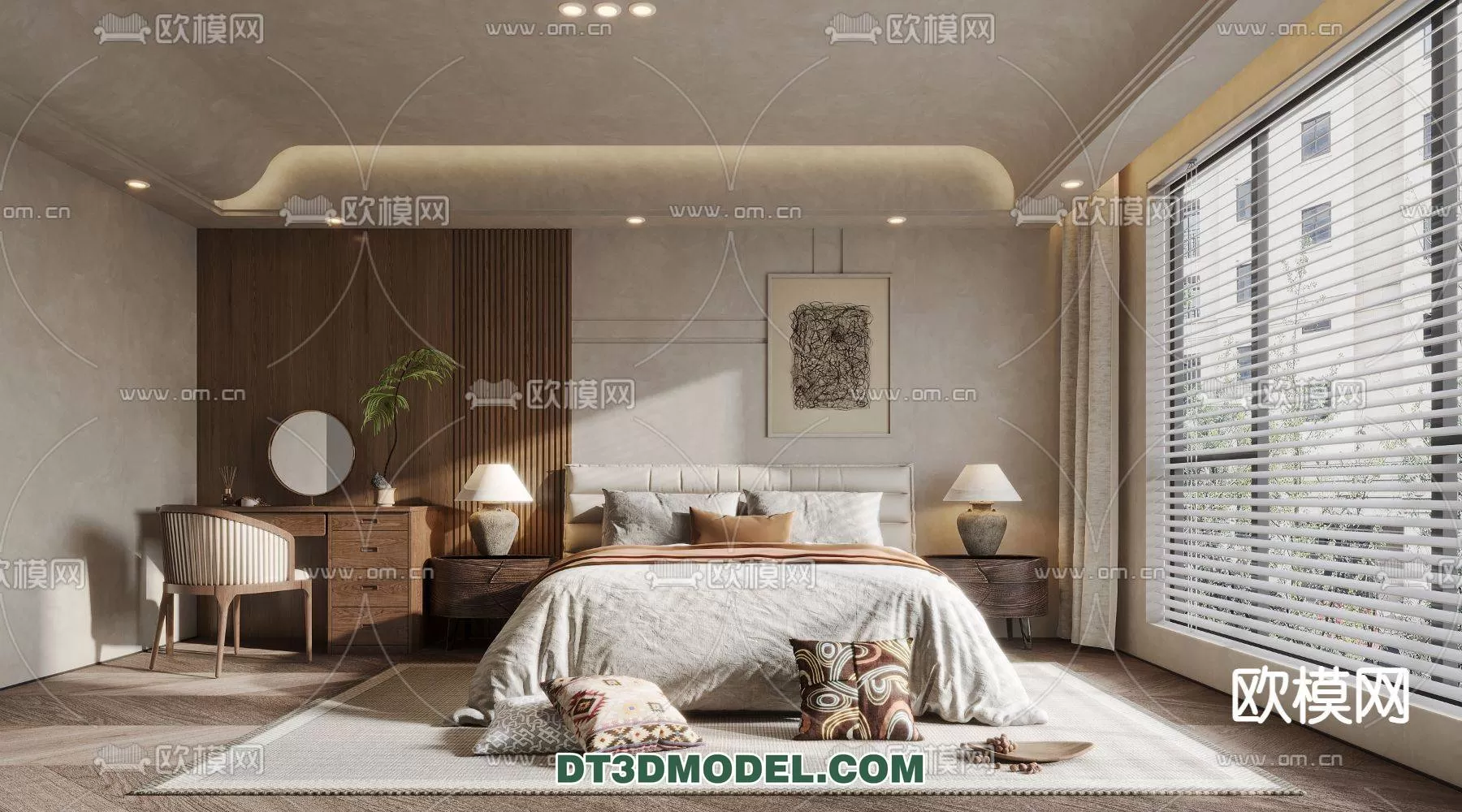 WABI SABI STYLE 3D MODELS – BEDROOM – 0009