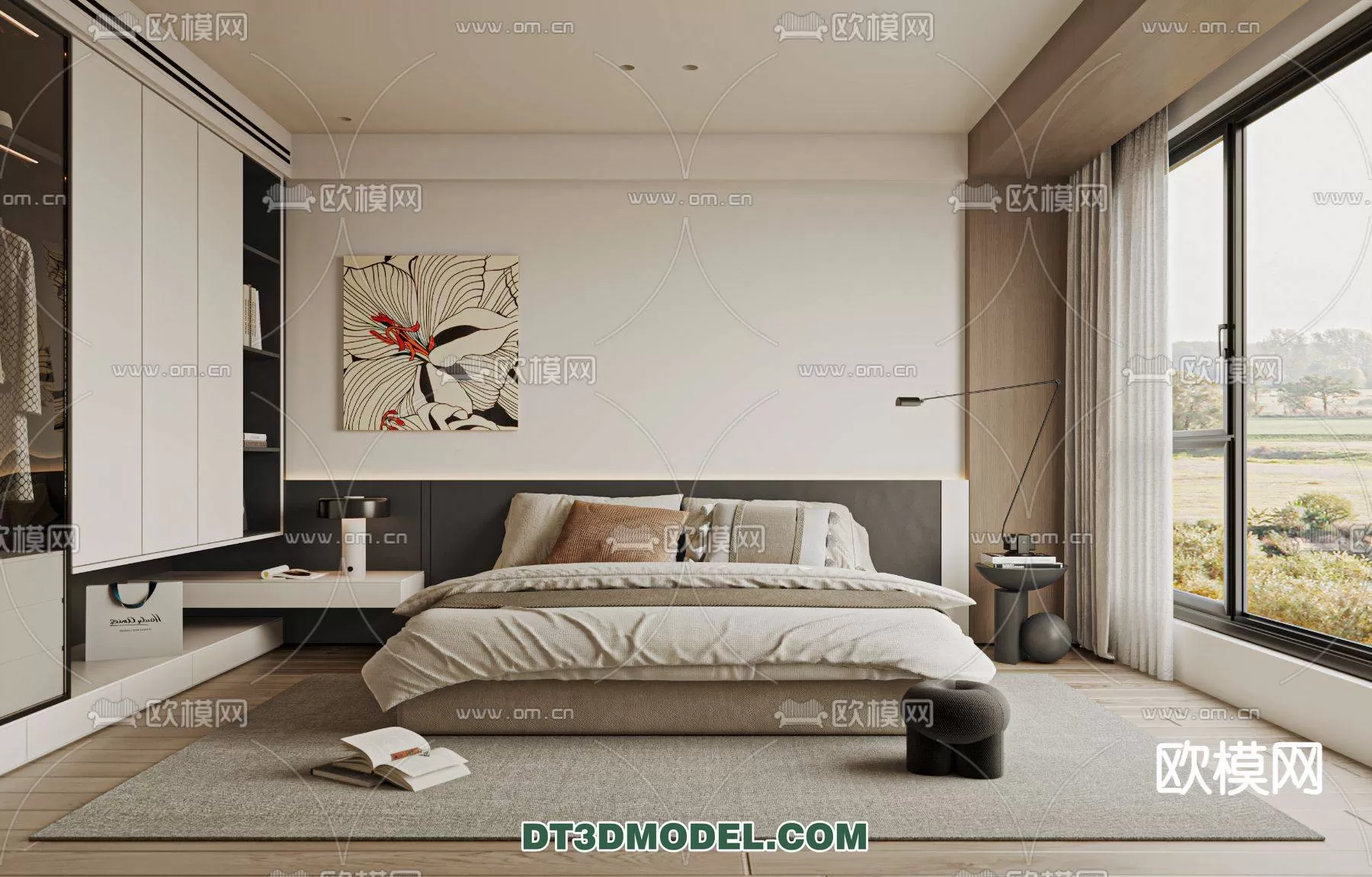 WABI SABI STYLE 3D MODELS – BEDROOM – 0016