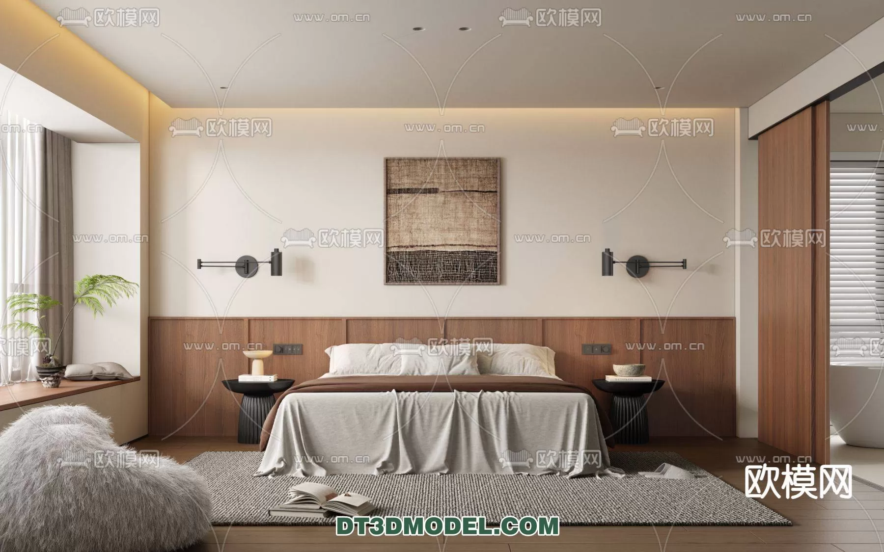 WABI SABI STYLE 3D MODELS – BEDROOM – 0023