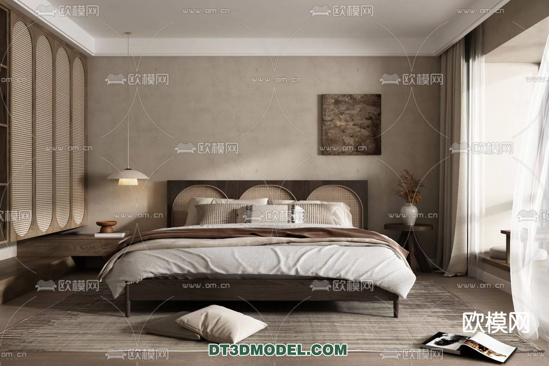 WABI SABI STYLE 3D MODELS – BEDROOM – 0024