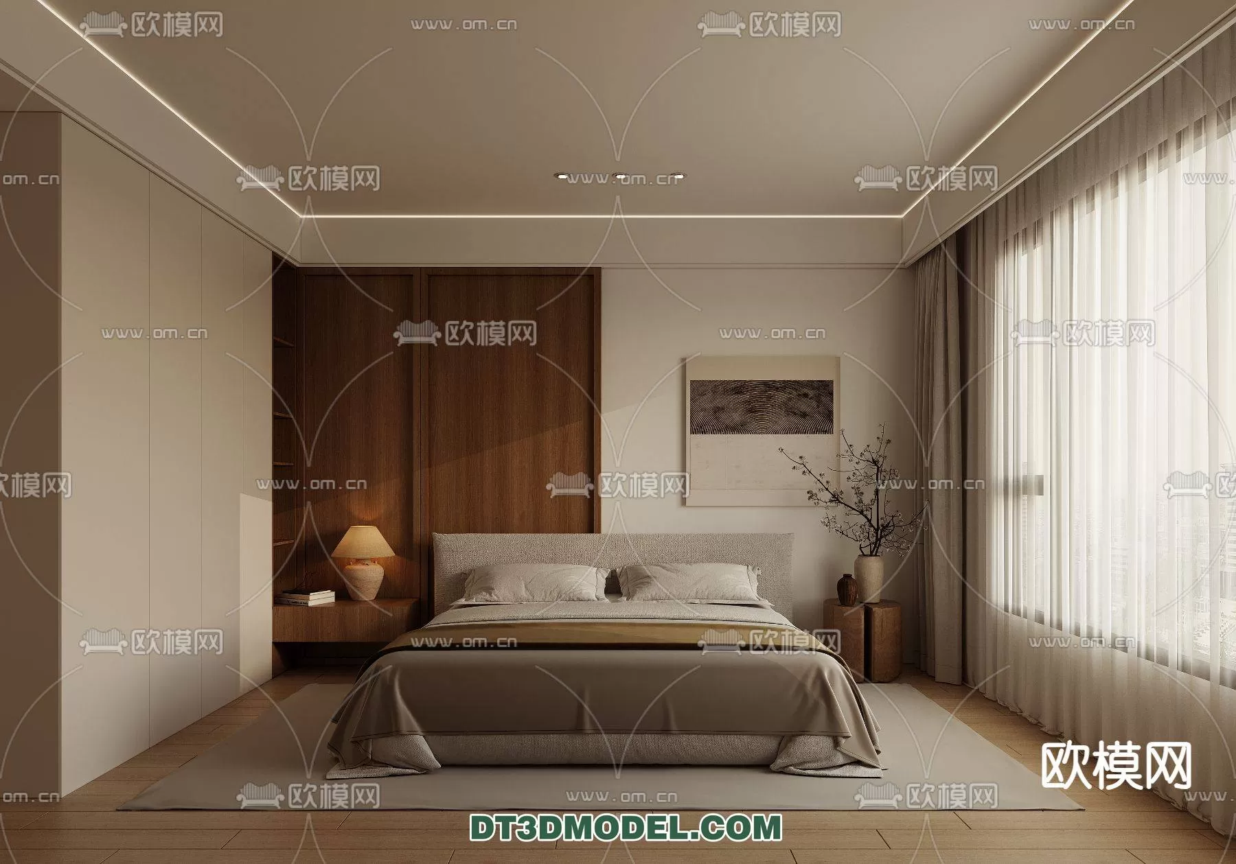 WABI SABI STYLE 3D MODELS – BEDROOM – 0025