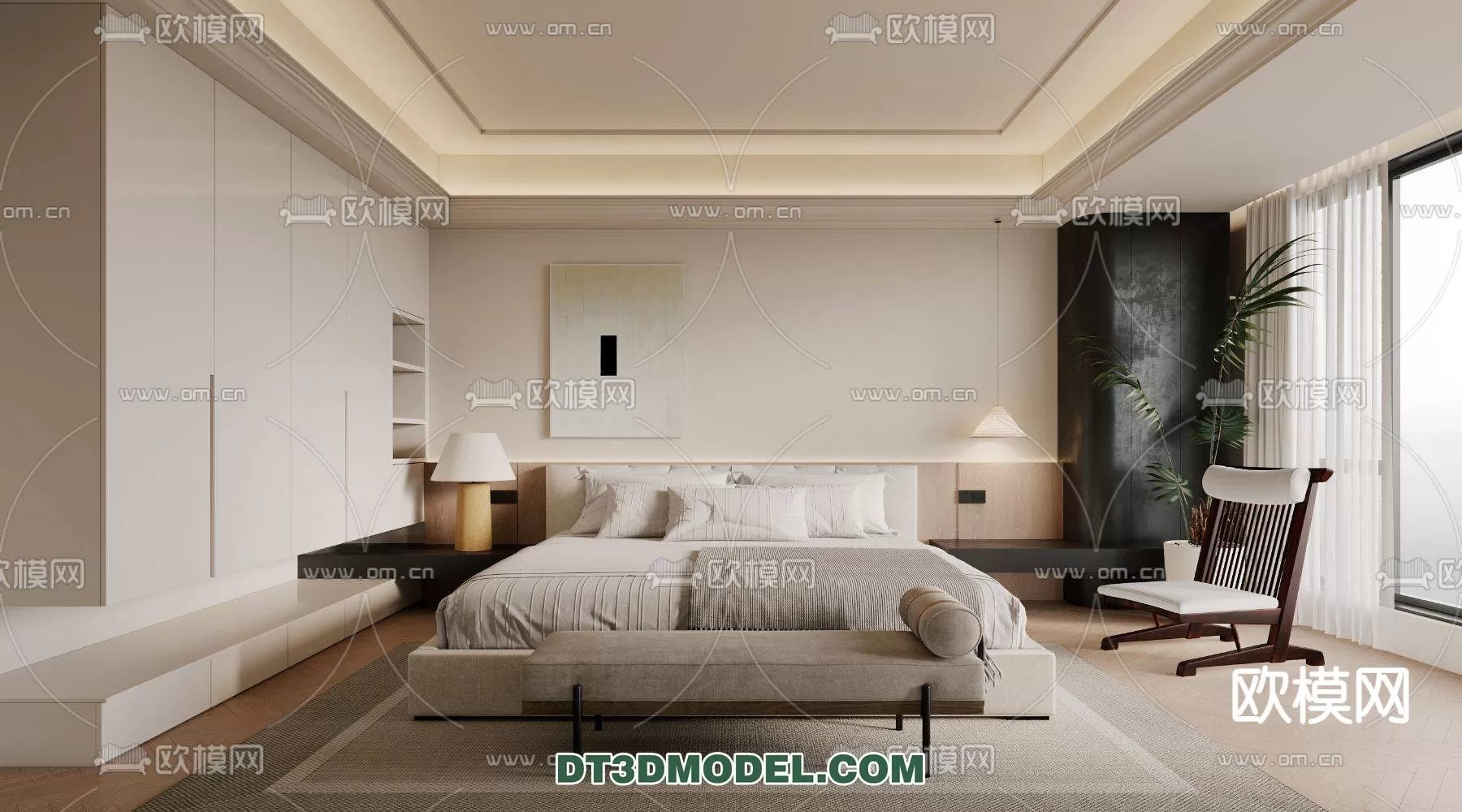 WABI SABI STYLE 3D MODELS – BEDROOM – 0026