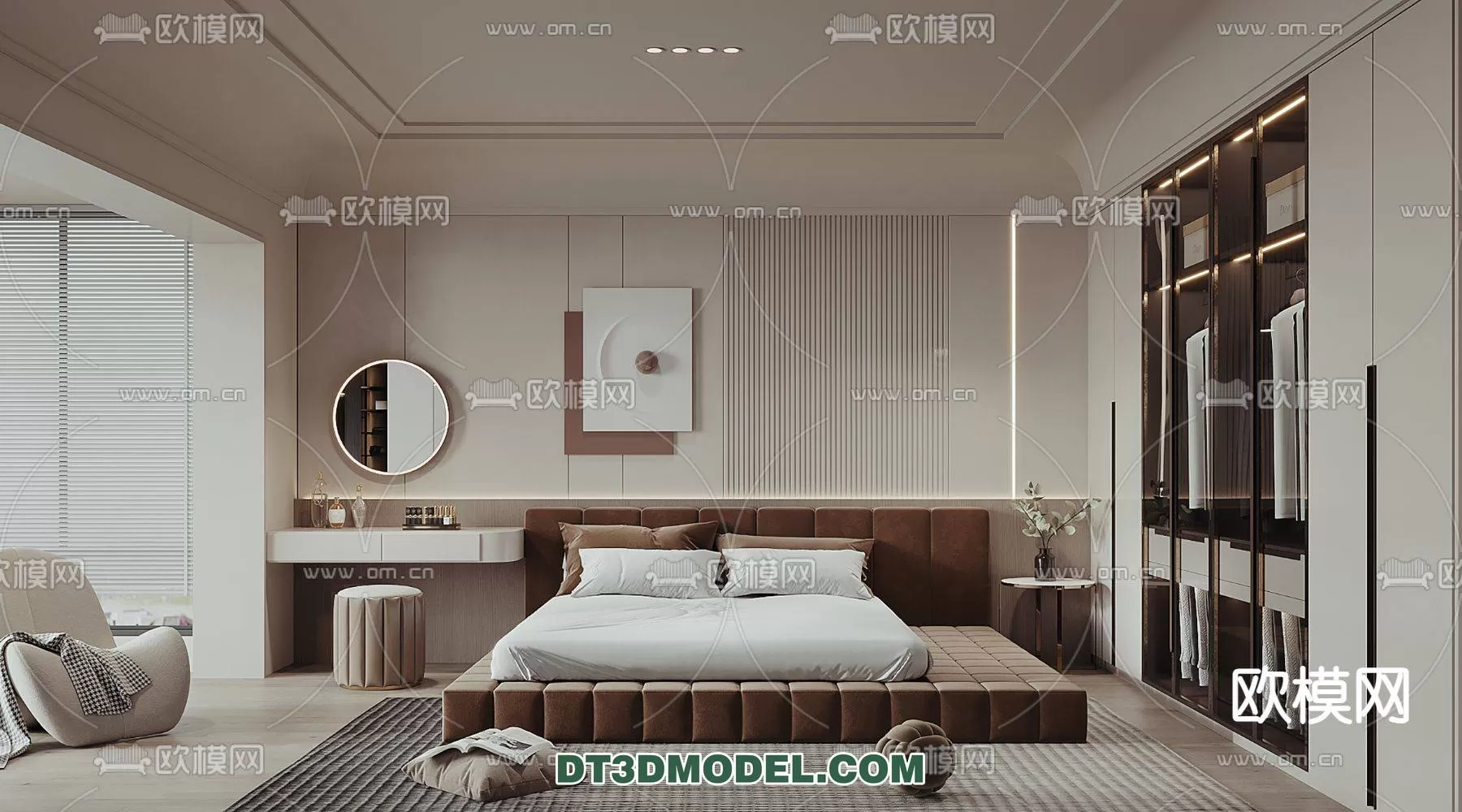 WABI SABI STYLE 3D MODELS – BEDROOM – 0027