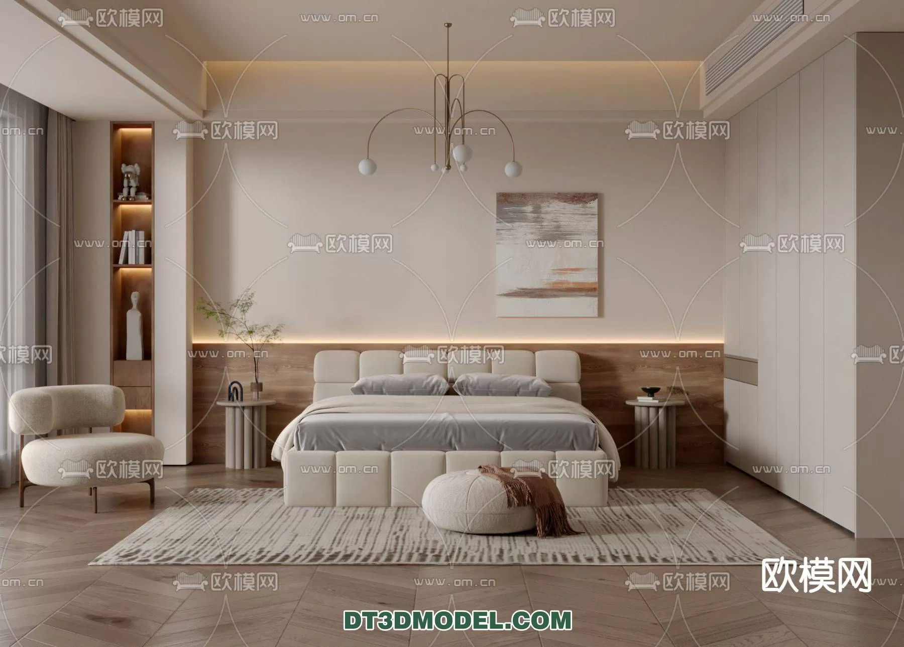 WABI SABI STYLE 3D MODELS – BEDROOM – 0028