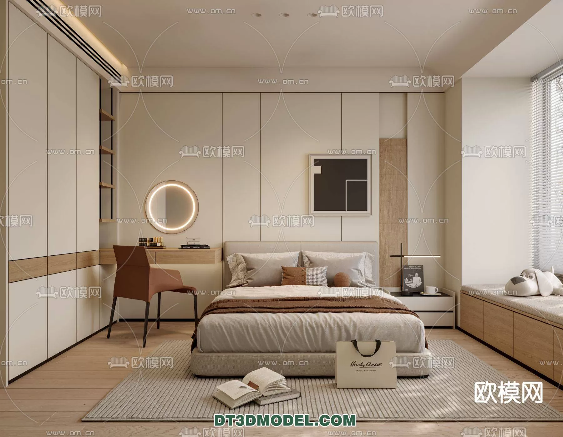 WABI SABI STYLE 3D MODELS – BEDROOM – 0030