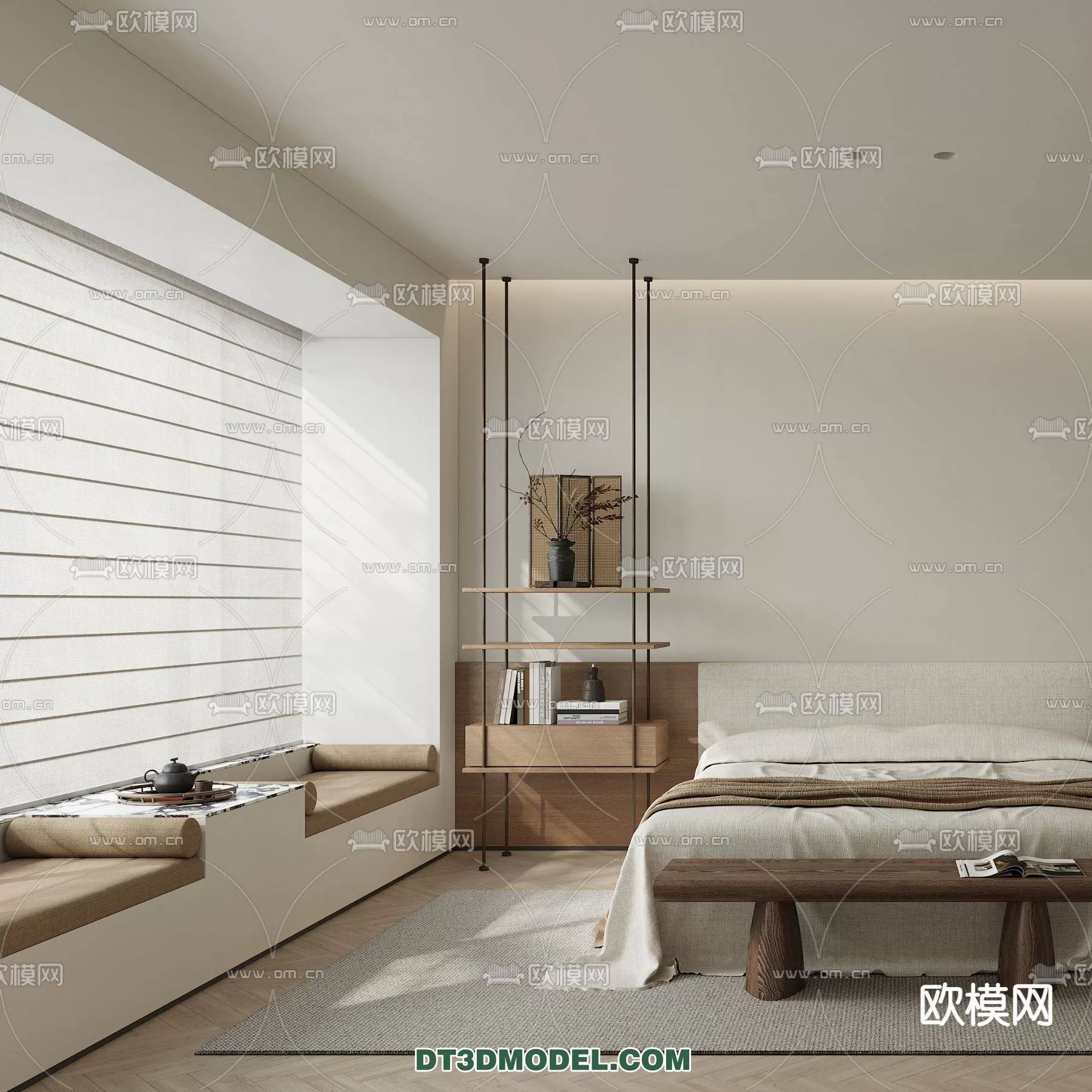 WABI SABI STYLE 3D MODELS – BEDROOM – 0031