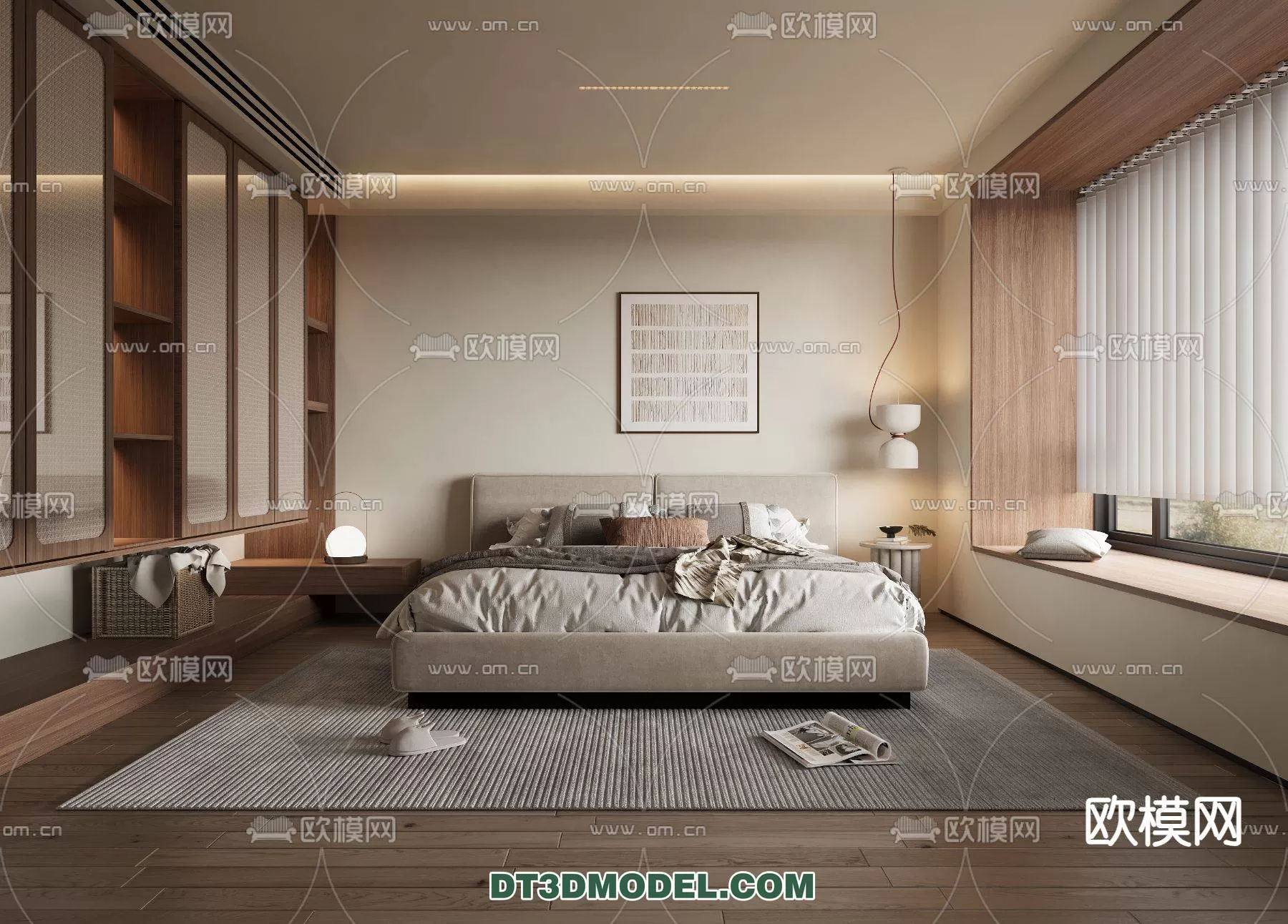 WABI SABI STYLE 3D MODELS – BEDROOM – 0038