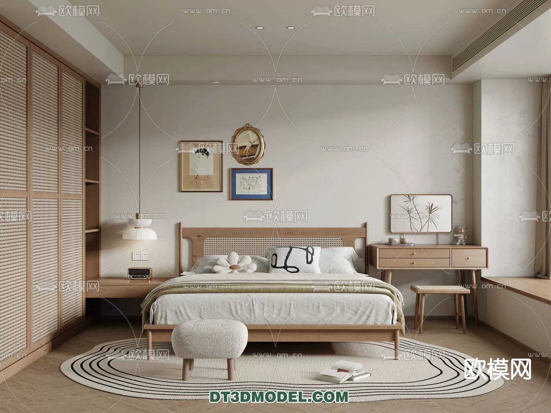 WABI SABI STYLE 3D MODELS – BEDROOM – 0039