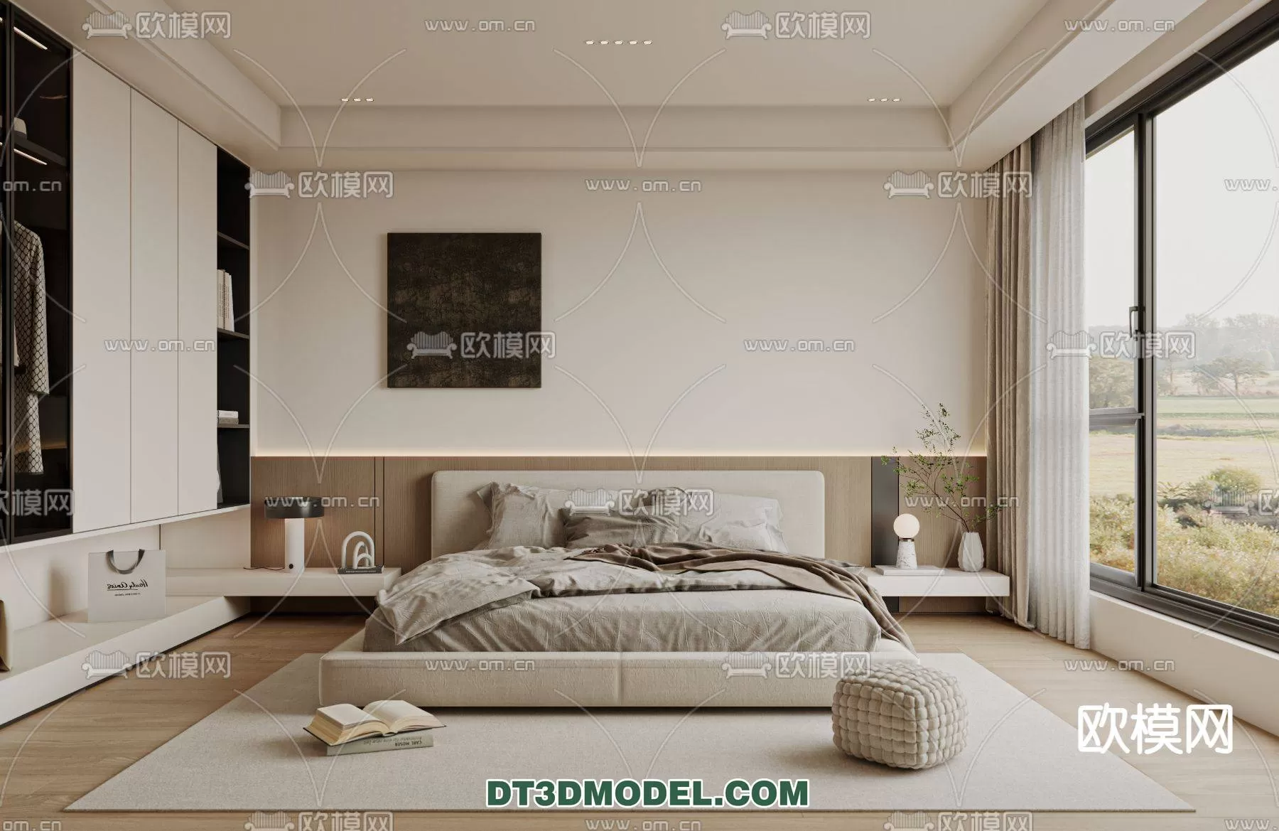 WABI SABI STYLE 3D MODELS – BEDROOM – 0042