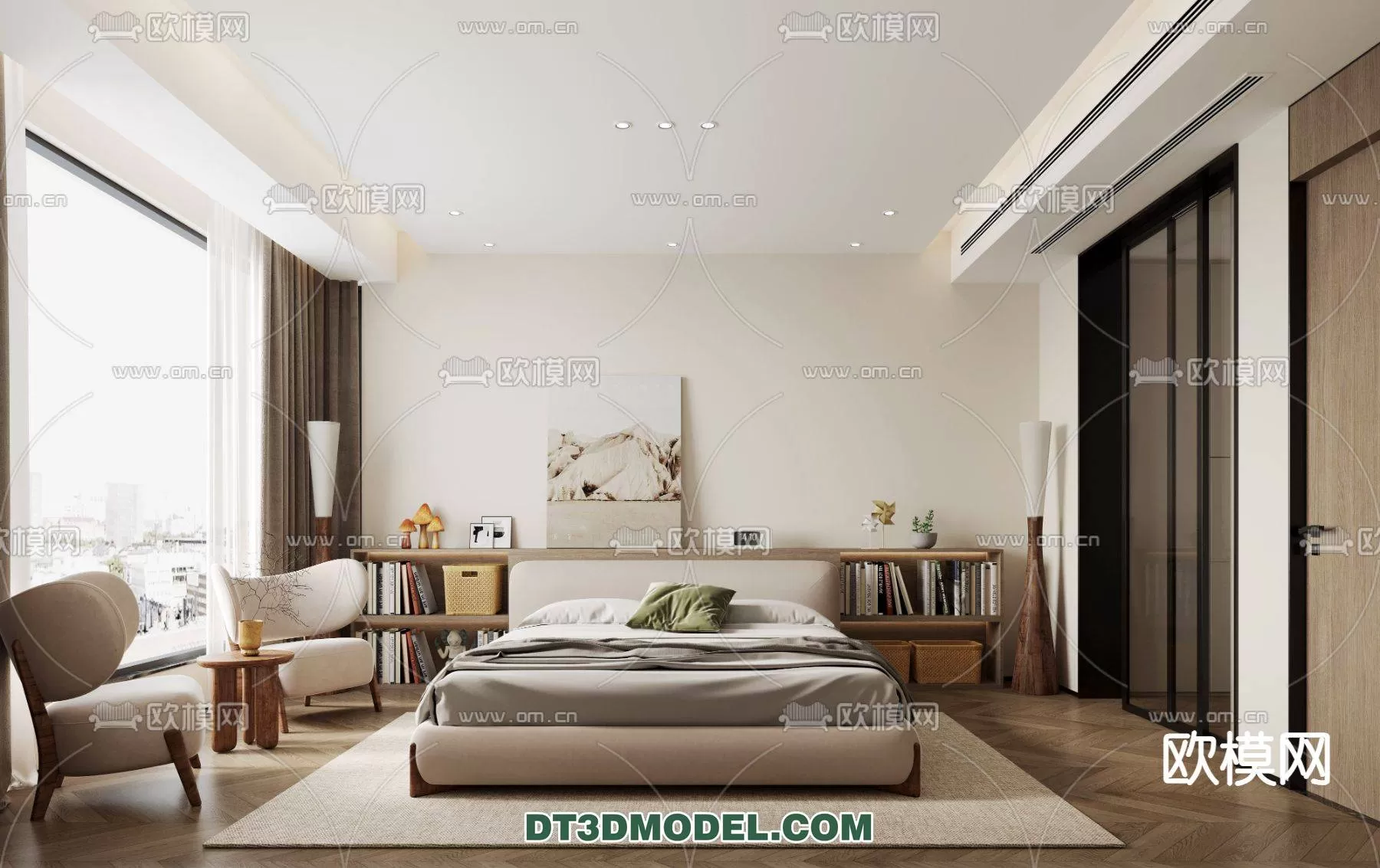 WABI SABI STYLE 3D MODELS – BEDROOM – 0048