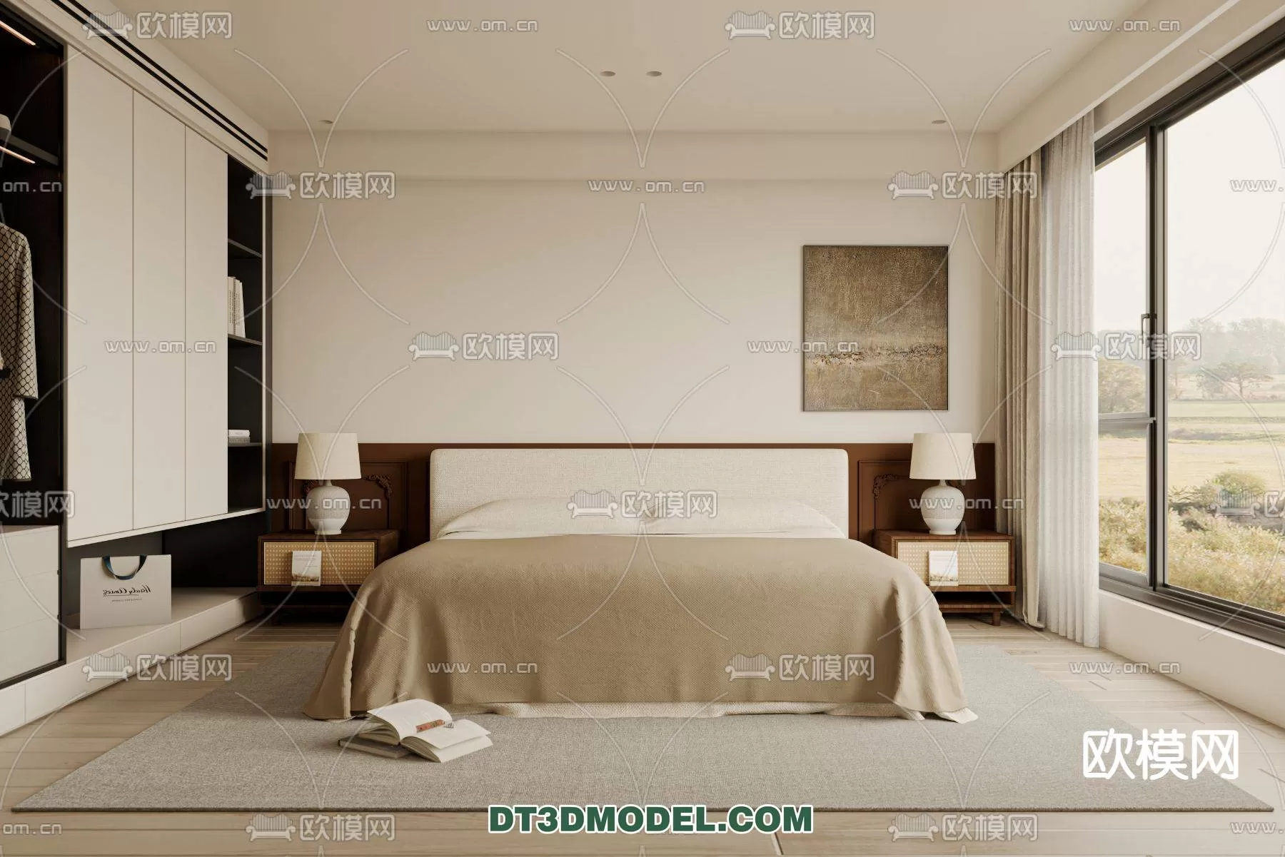 WABI SABI STYLE 3D MODELS – BEDROOM – 0060