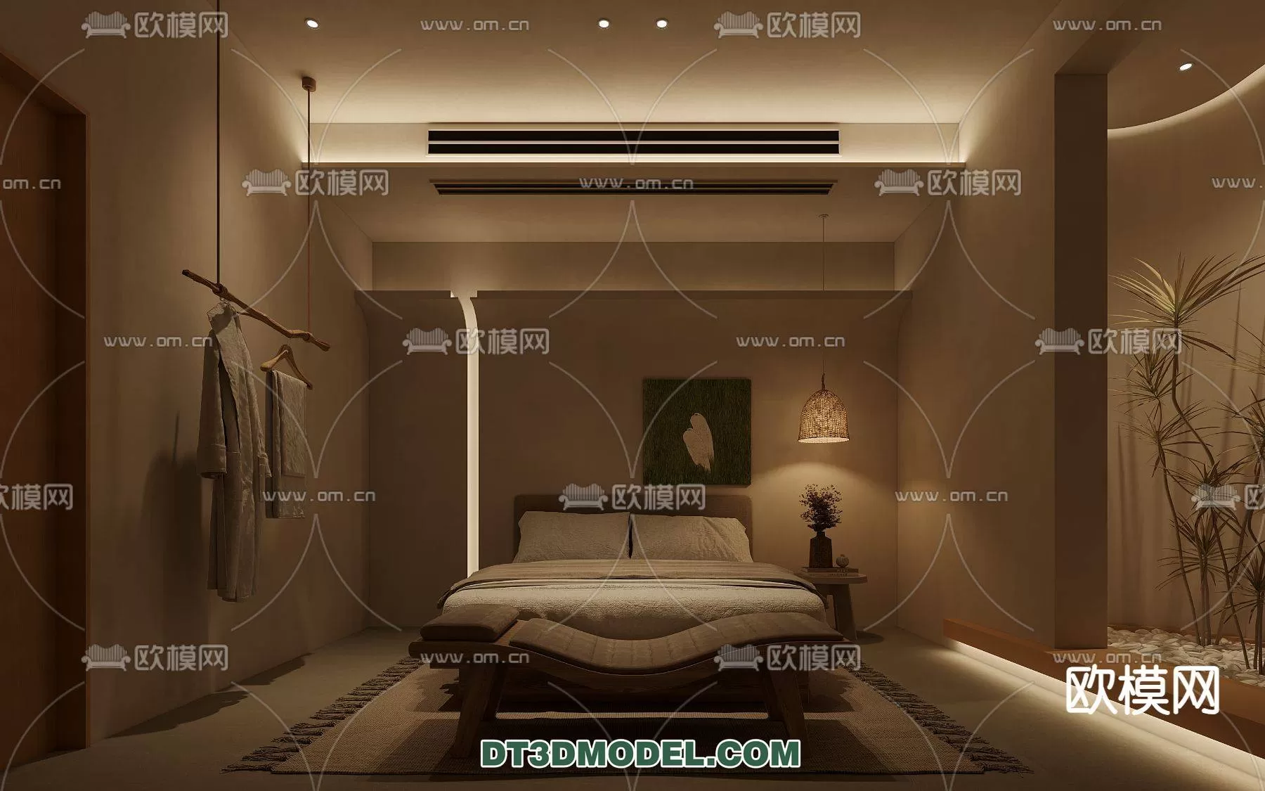 WABI SABI STYLE 3D MODELS – BEDROOM – 0073