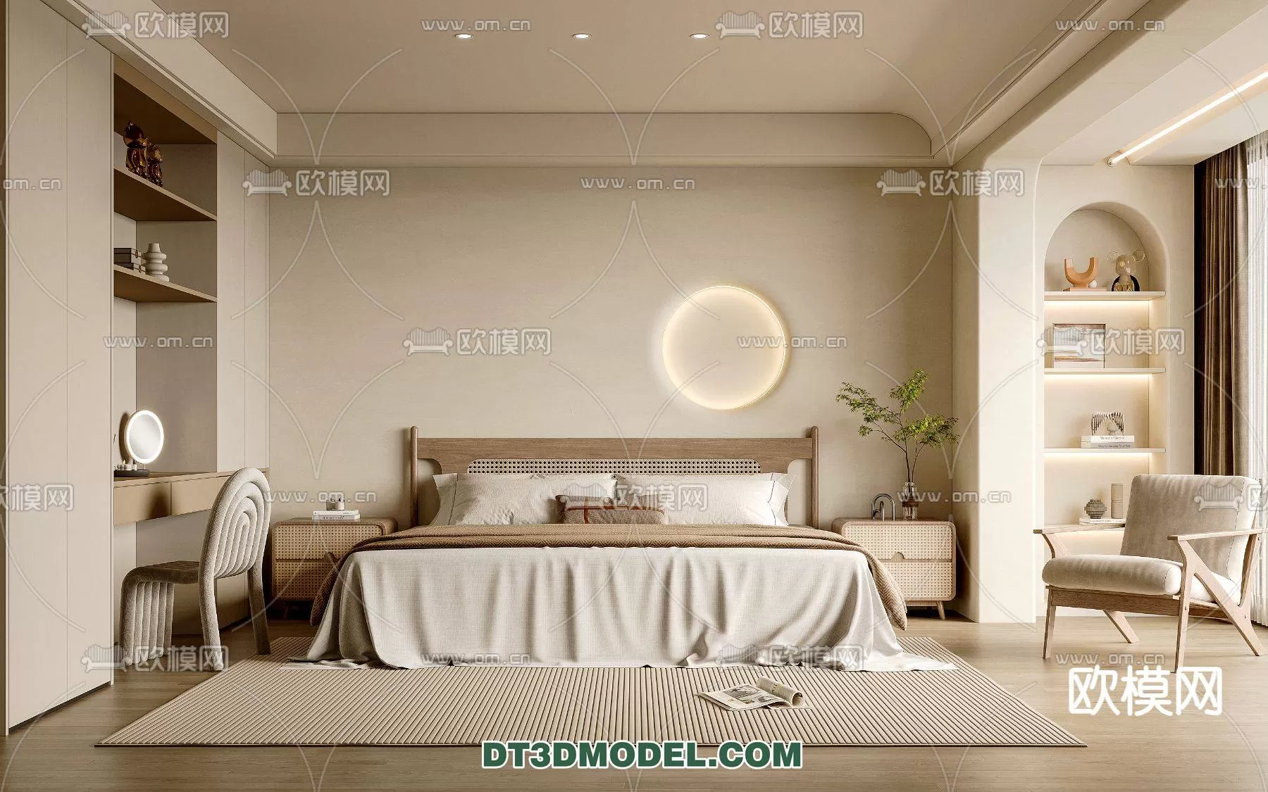 WABI SABI STYLE 3D MODELS – BEDROOM – 0080