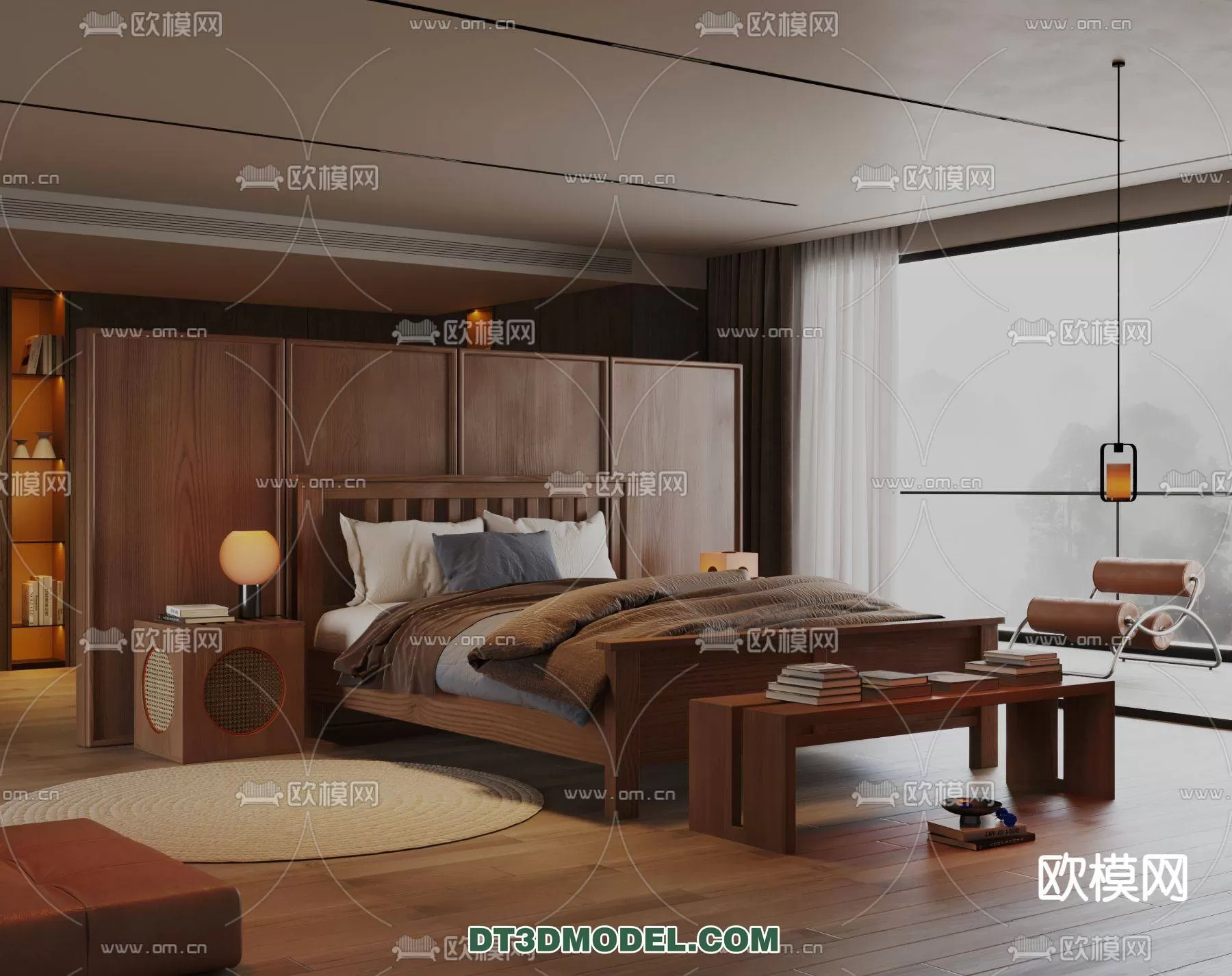 WABI SABI STYLE 3D MODELS – BEDROOM – 0086