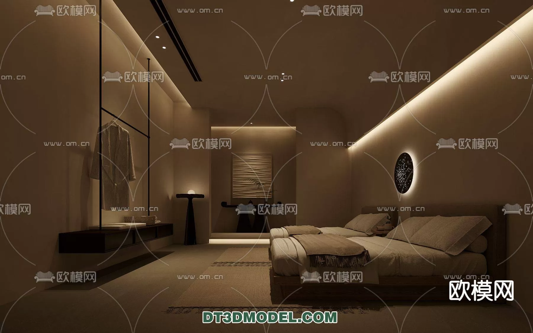 WABI SABI STYLE 3D MODELS – BEDROOM – 0089