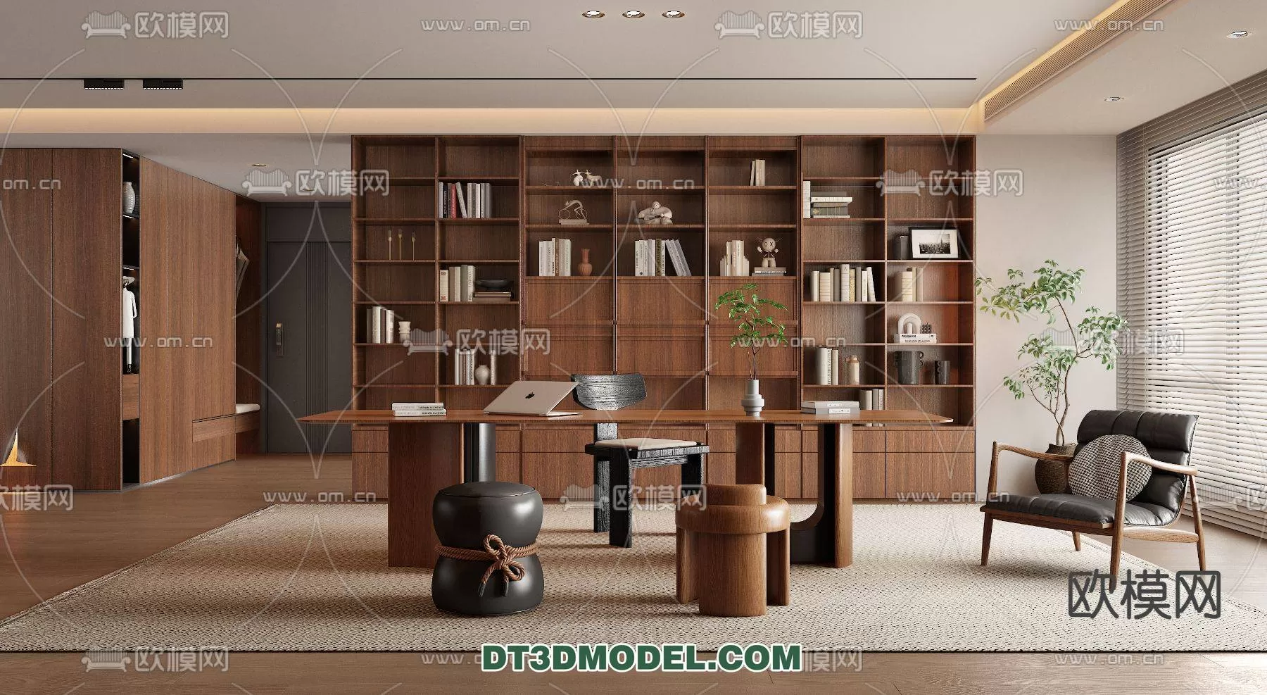 WABI SABI STYLE 3D MODELS – TEAROOM – 0002