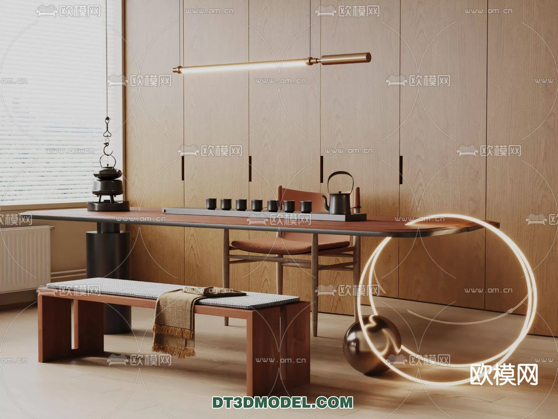 WABI SABI STYLE 3D MODELS – TEAROOM – 0003