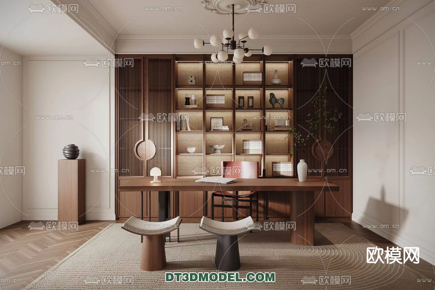 WABI SABI STYLE 3D MODELS – TEAROOM – 0012