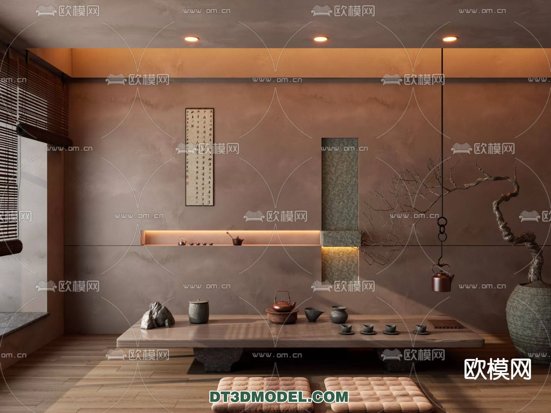 WABI SABI STYLE 3D MODELS – TEAROOM – 0021