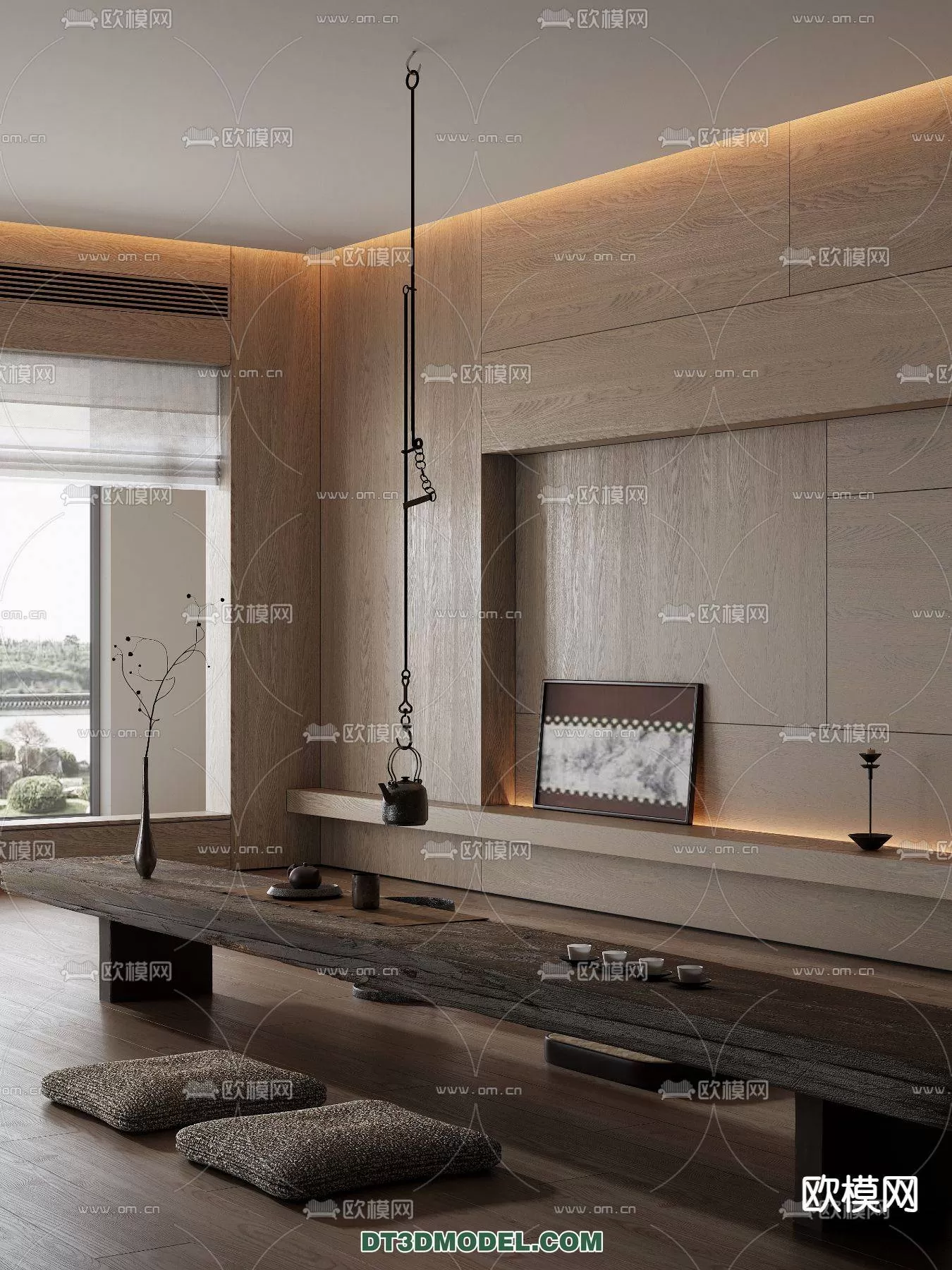 WABI SABI STYLE 3D MODELS – TEAROOM – 0025