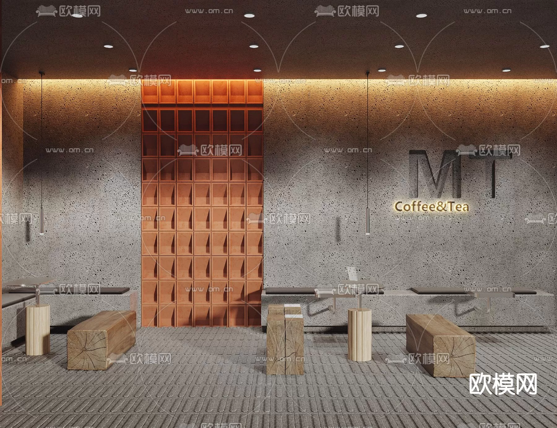 WABI SABI STYLE 3D MODELS – COFFEE SHOP – 0010