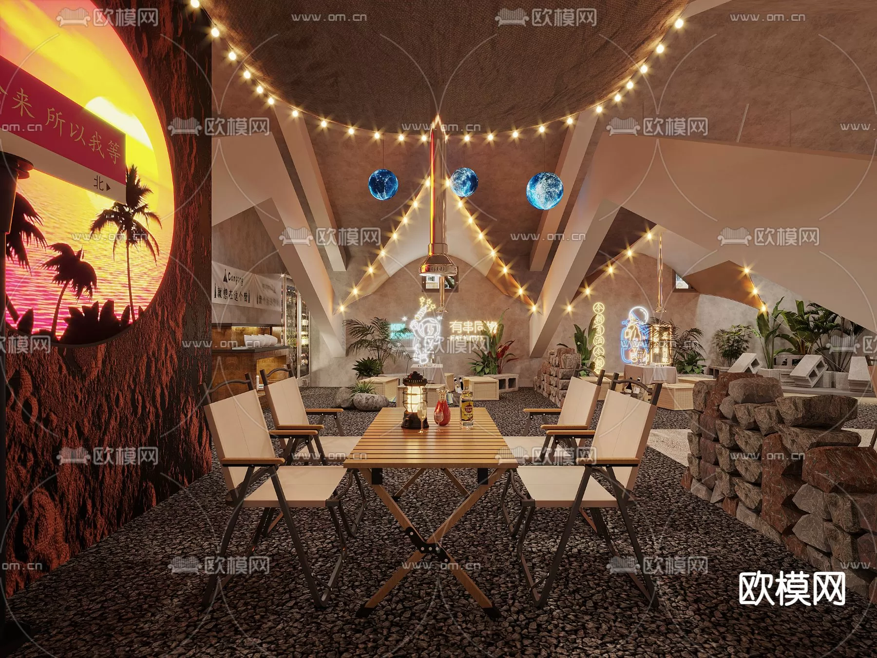 WABI SABI STYLE 3D MODELS – COFFEE SHOP – 0011