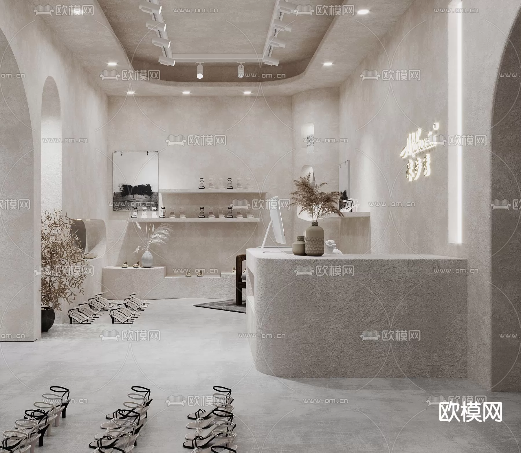 WABI SABI STYLE 3D MODELS – CLOTHES SHOP – 0001