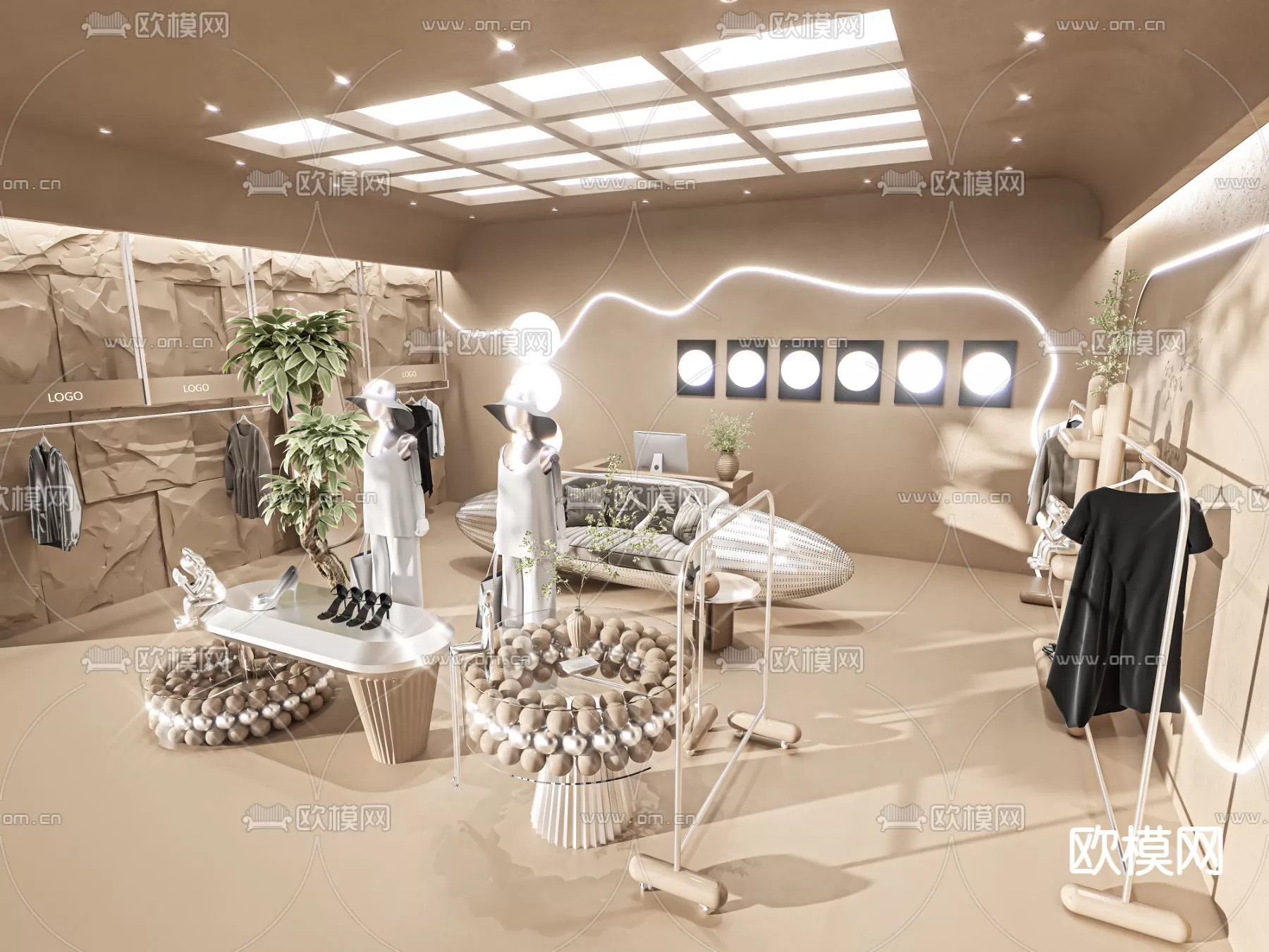 WABI SABI STYLE 3D MODELS – CLOTHES SHOP – 0003