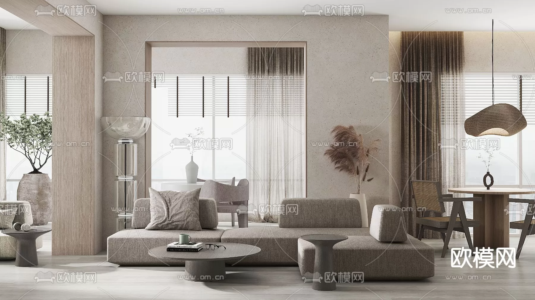 WABI SABI STYLE 3D MODELS – SOFA – 0001