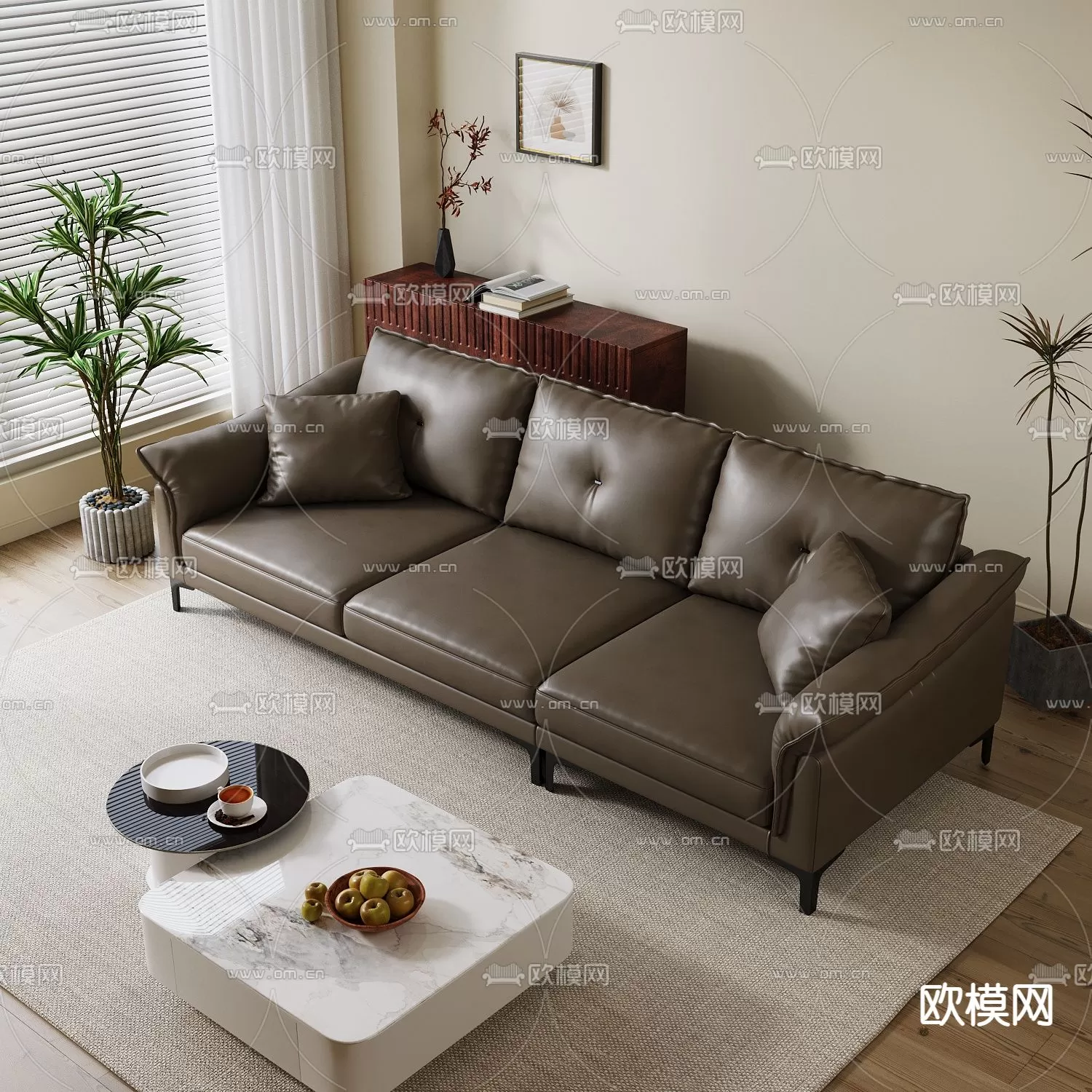 WABI SABI STYLE 3D MODELS – SOFA – 0045