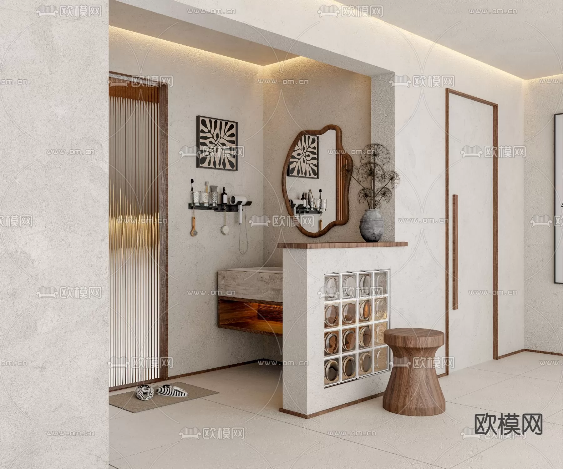 WABI SABI STYLE 3D MODELS – TOILET – 0012