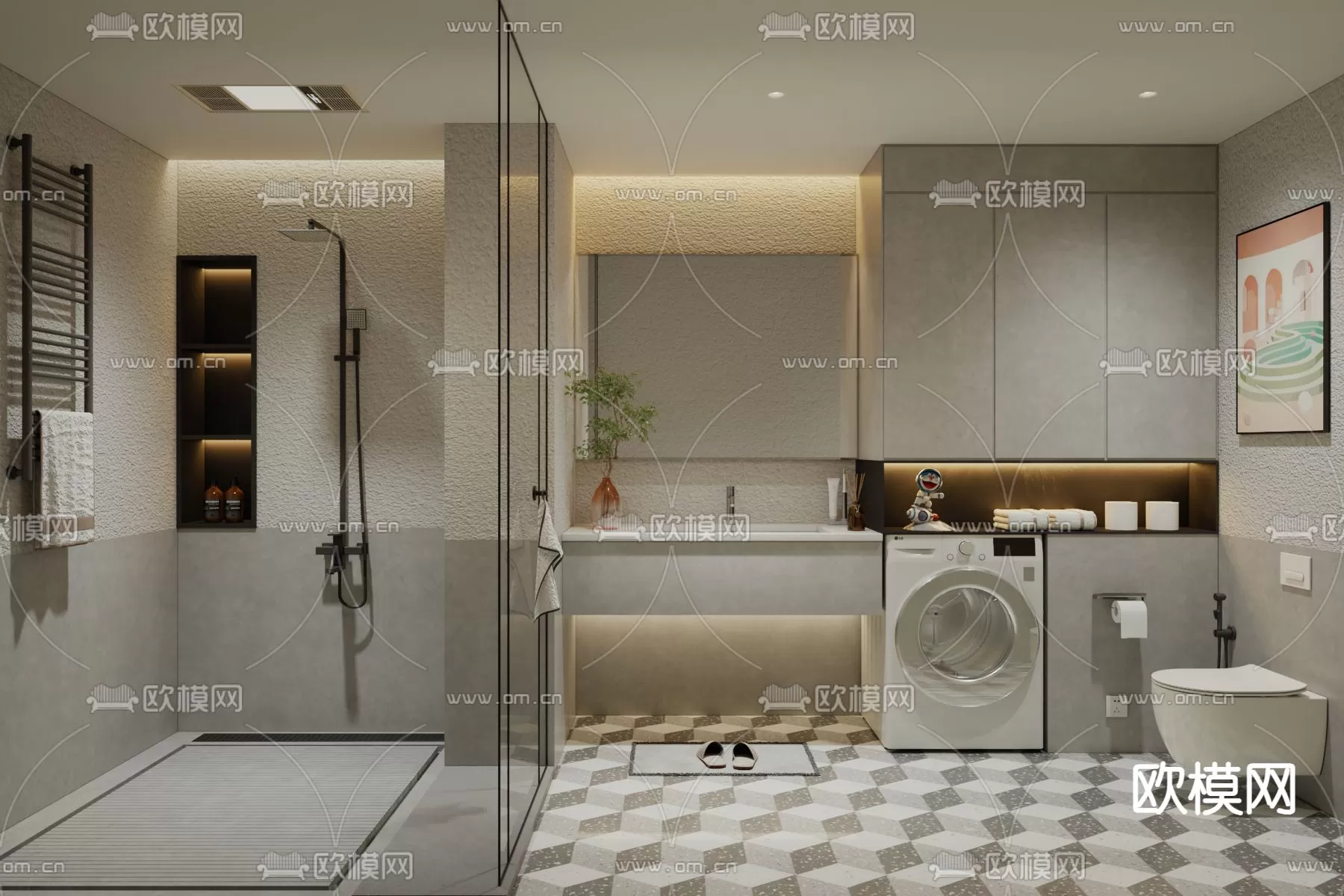 WABI SABI STYLE 3D MODELS – TOILET – 0015