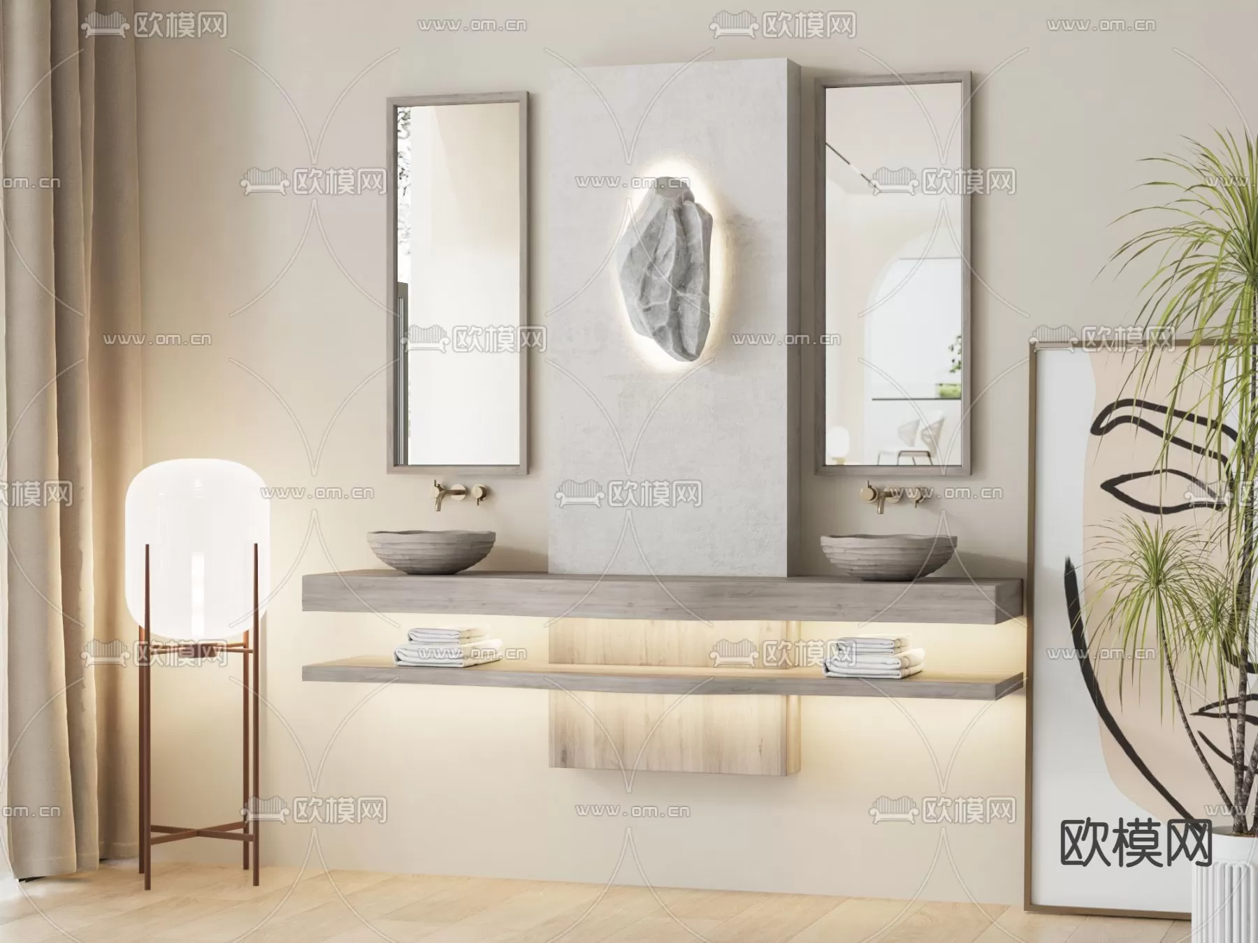 WABI SABI STYLE 3D MODELS – TOILET – 0028