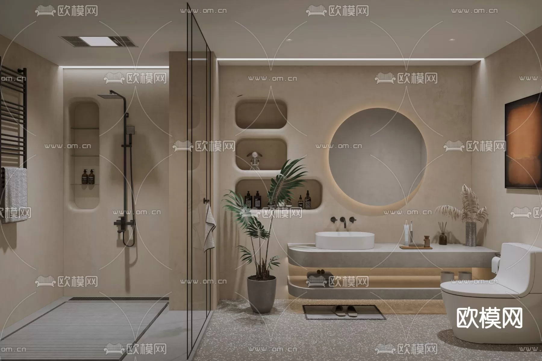 WABI SABI STYLE 3D MODELS – TOILET – 0034