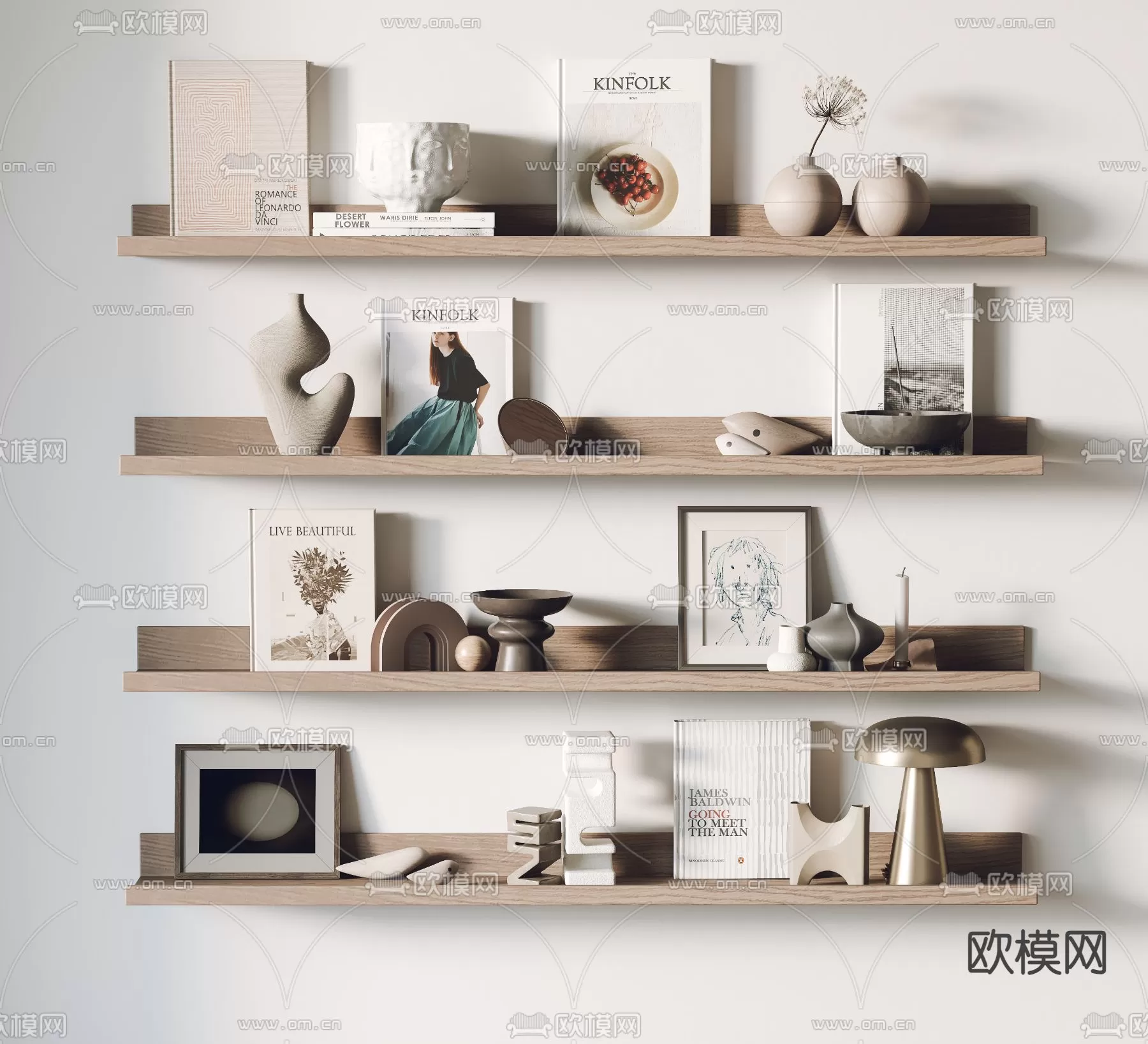 WABI SABI STYLE 3D MODELS – DECOR SETS – 0002