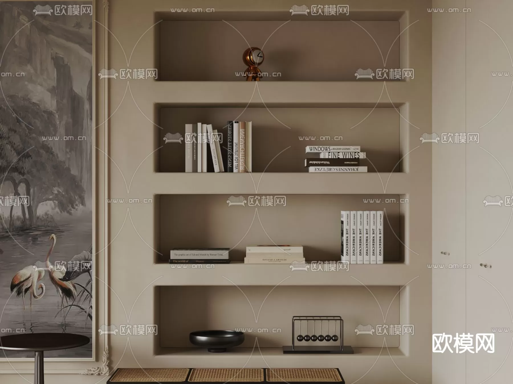 WABI SABI STYLE 3D MODELS – DECOR SETS – 0009