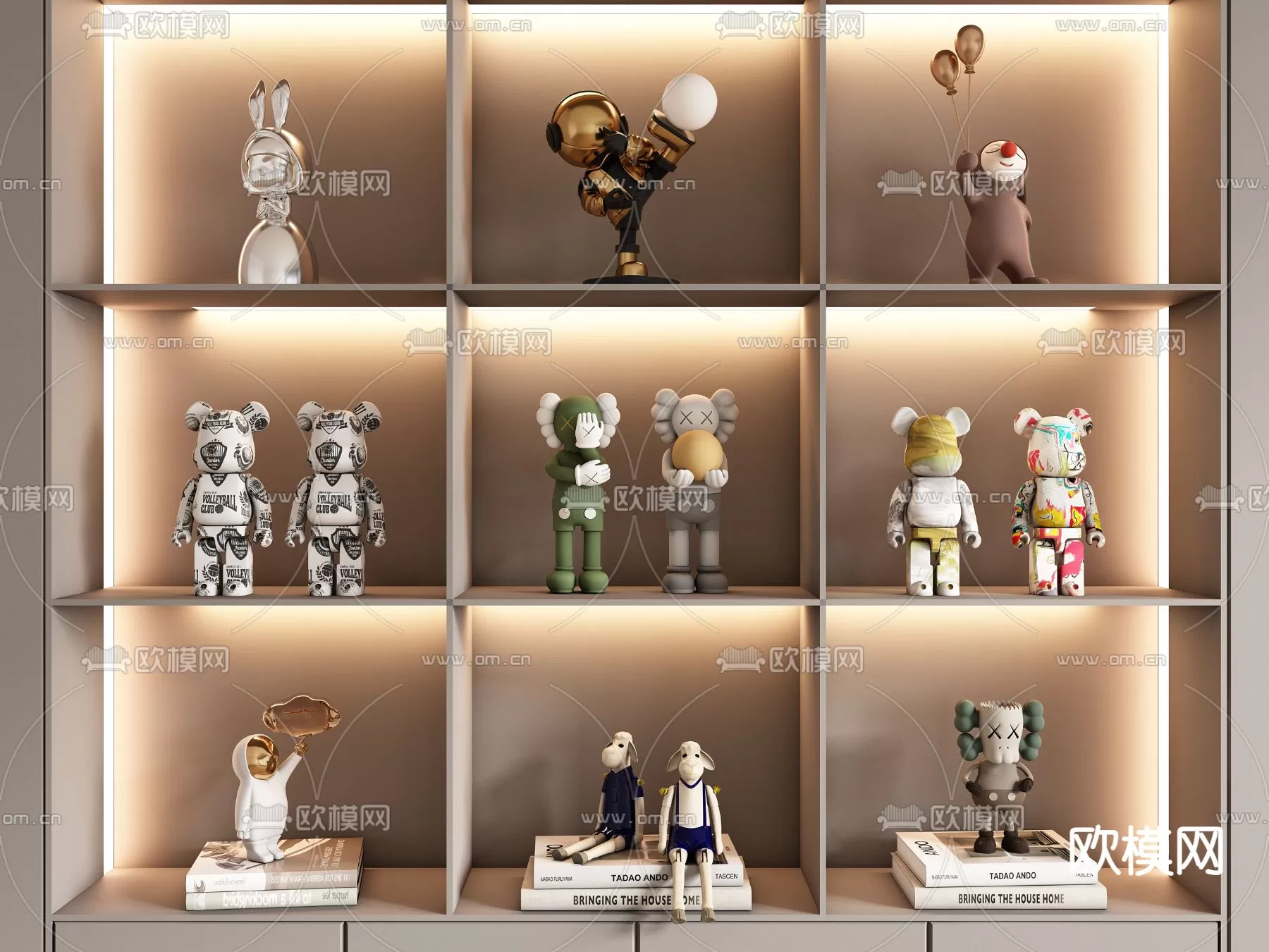 WABI SABI STYLE 3D MODELS – DECOR SETS – 0011