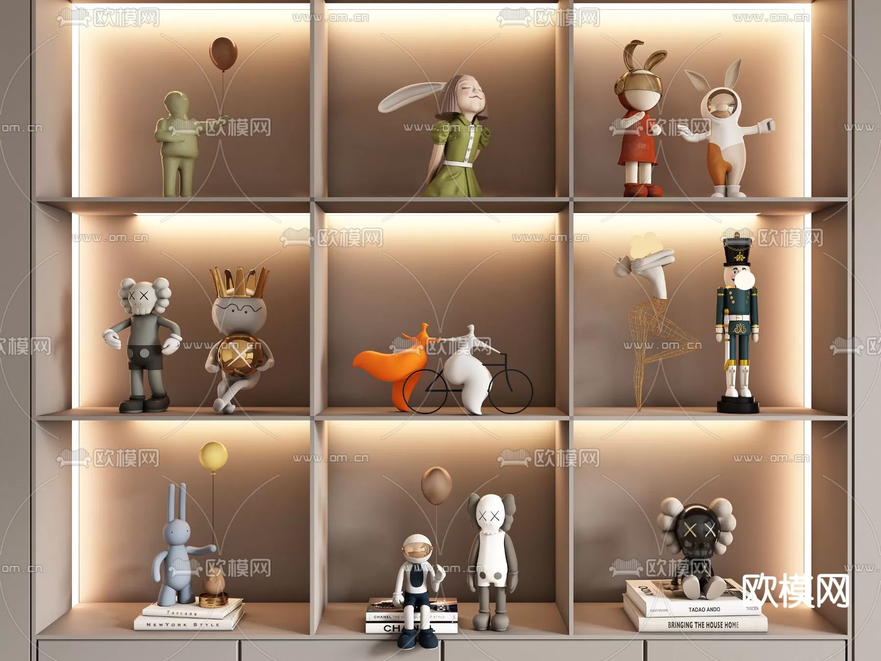 WABI SABI STYLE 3D MODELS – DECOR SETS – 0013