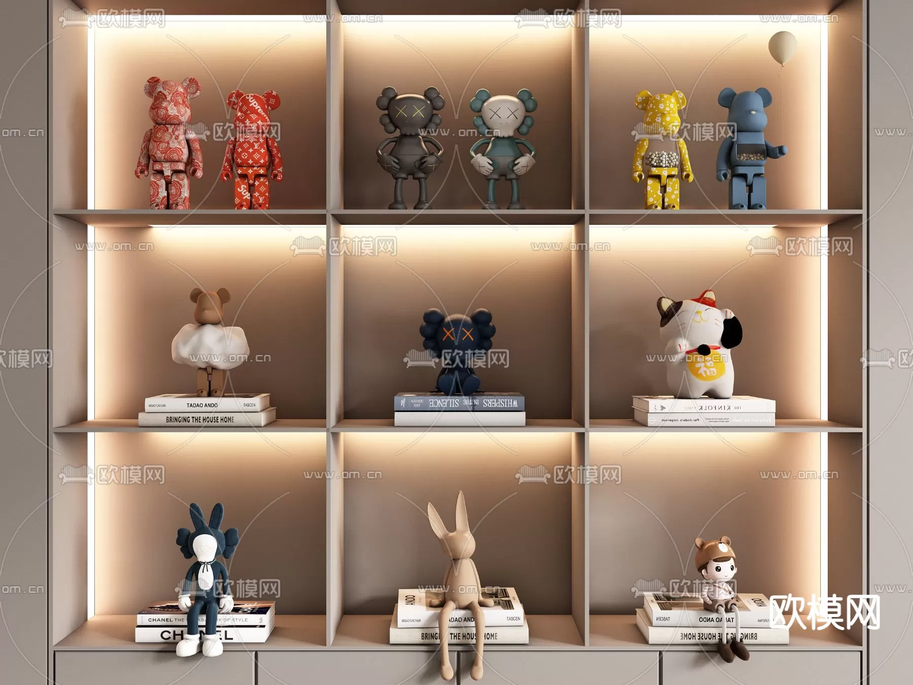 WABI SABI STYLE 3D MODELS – DECOR SETS – 0014